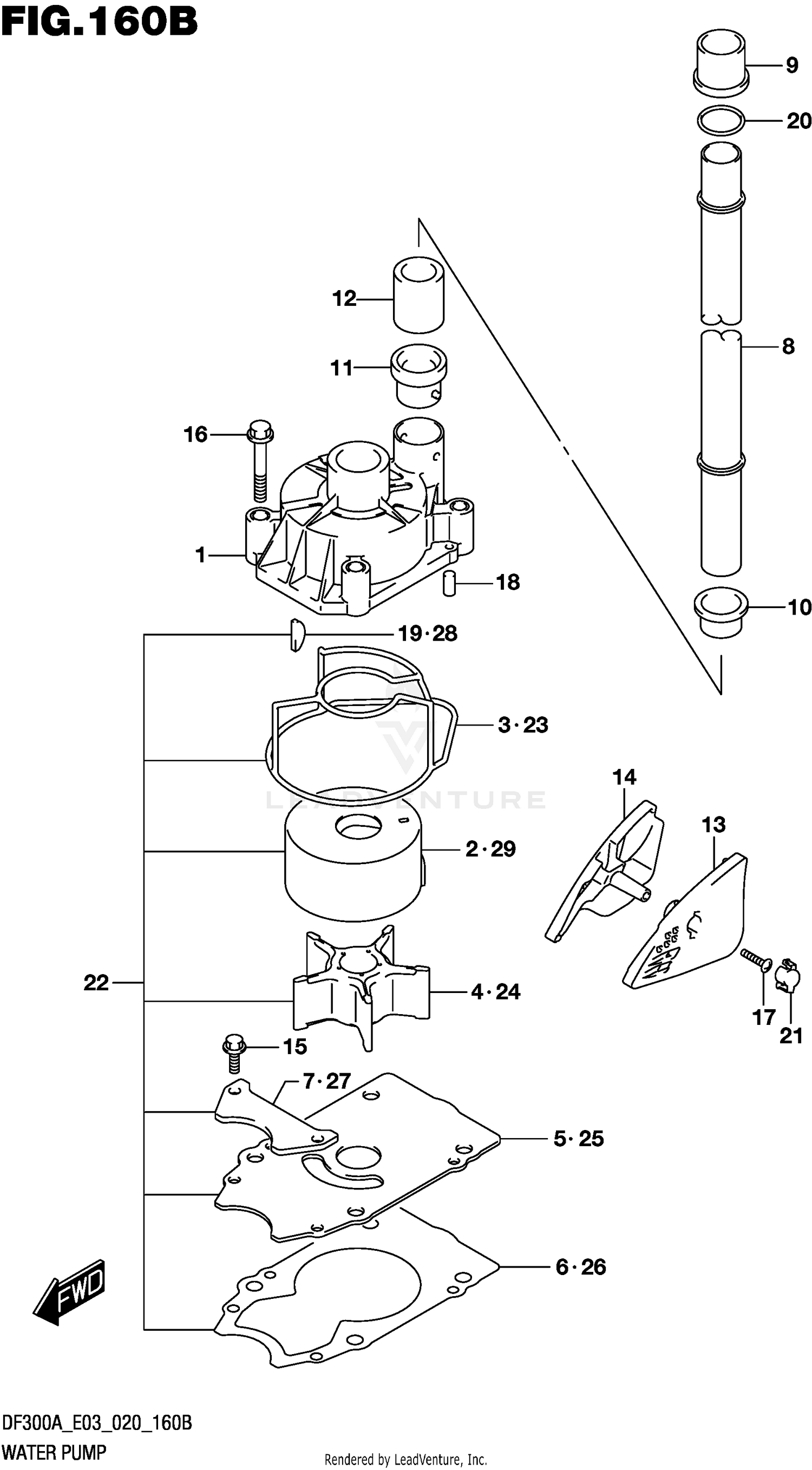 WATER PUMP (DF250A)