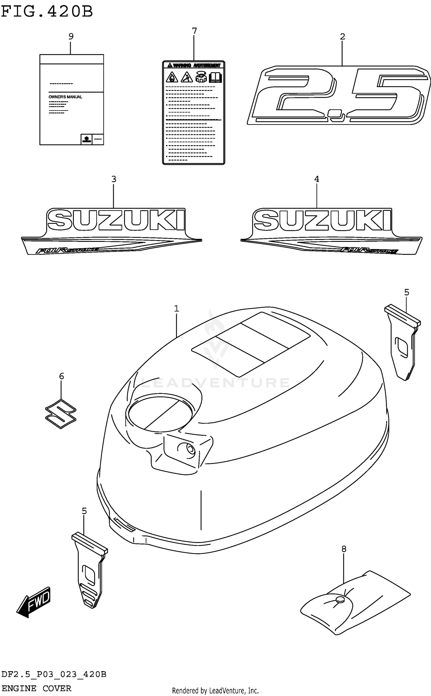 ENGINE COVER (021 022 023)