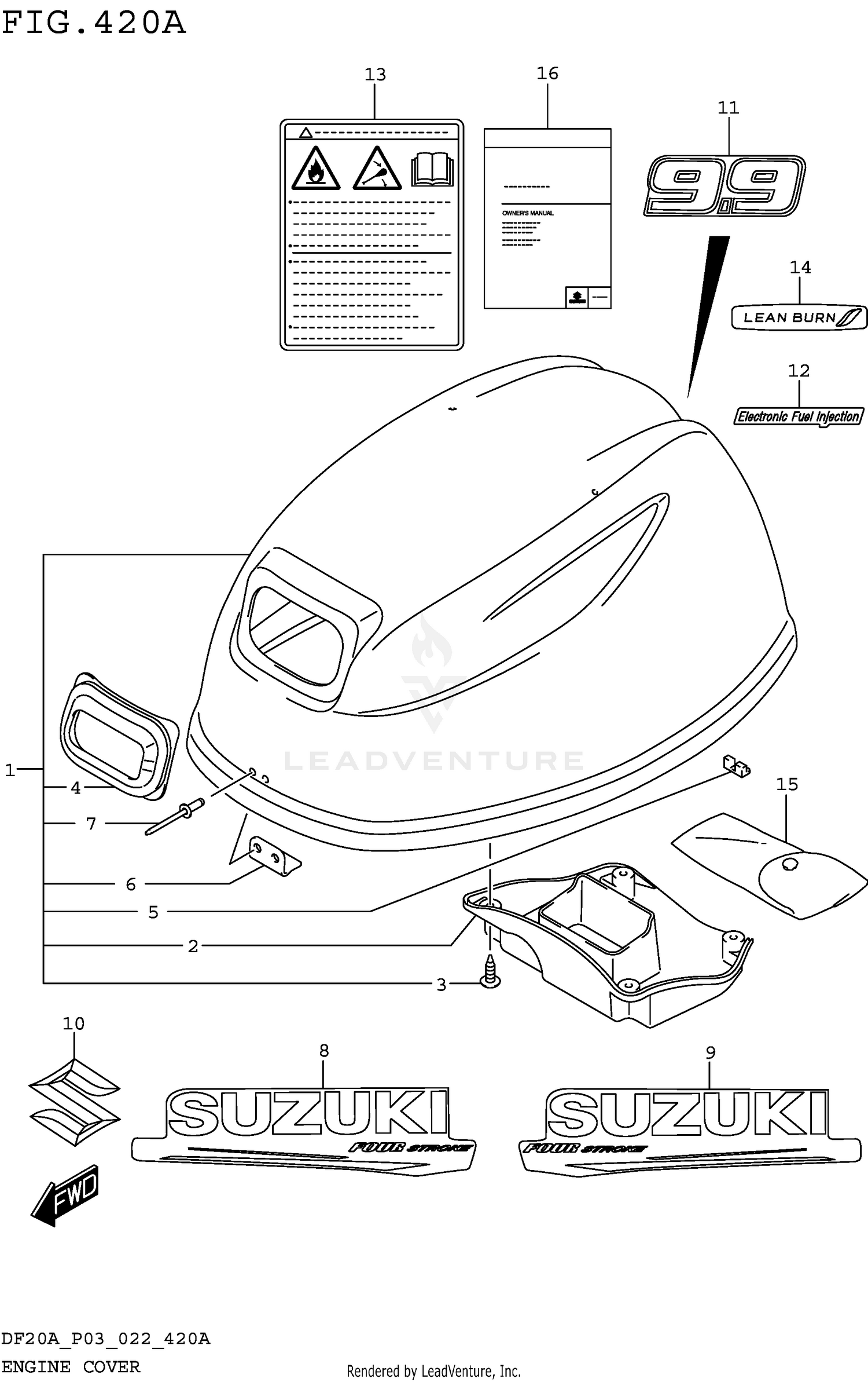 ENGINE COVER (DF9.9B:020)