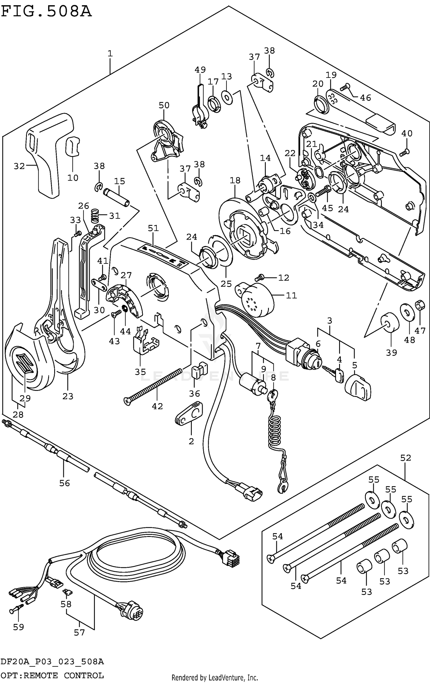 OPT:REMOTE CONTROL (SEE NOTE) 508A