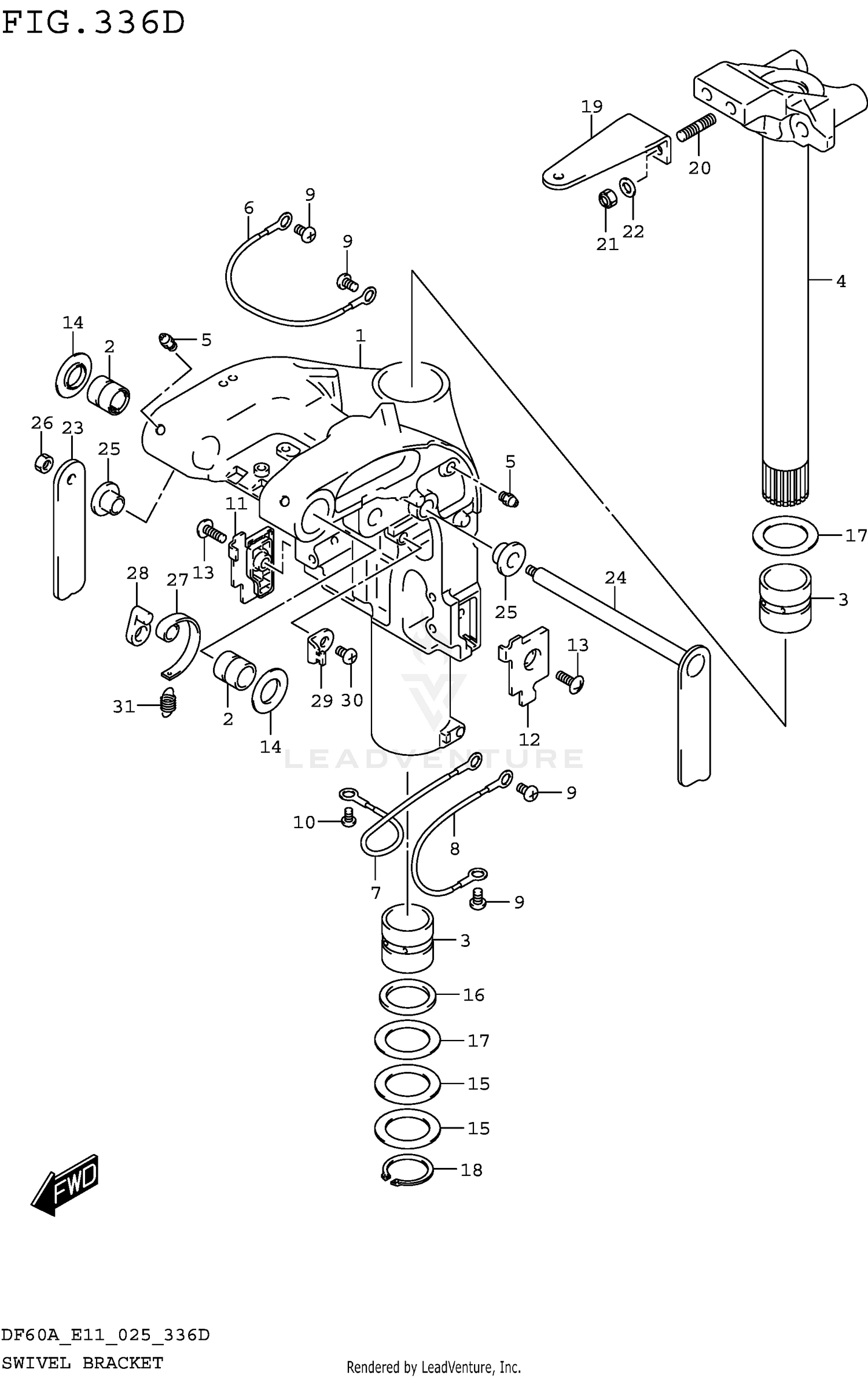 SWIVEL BRACKET (DF60A)