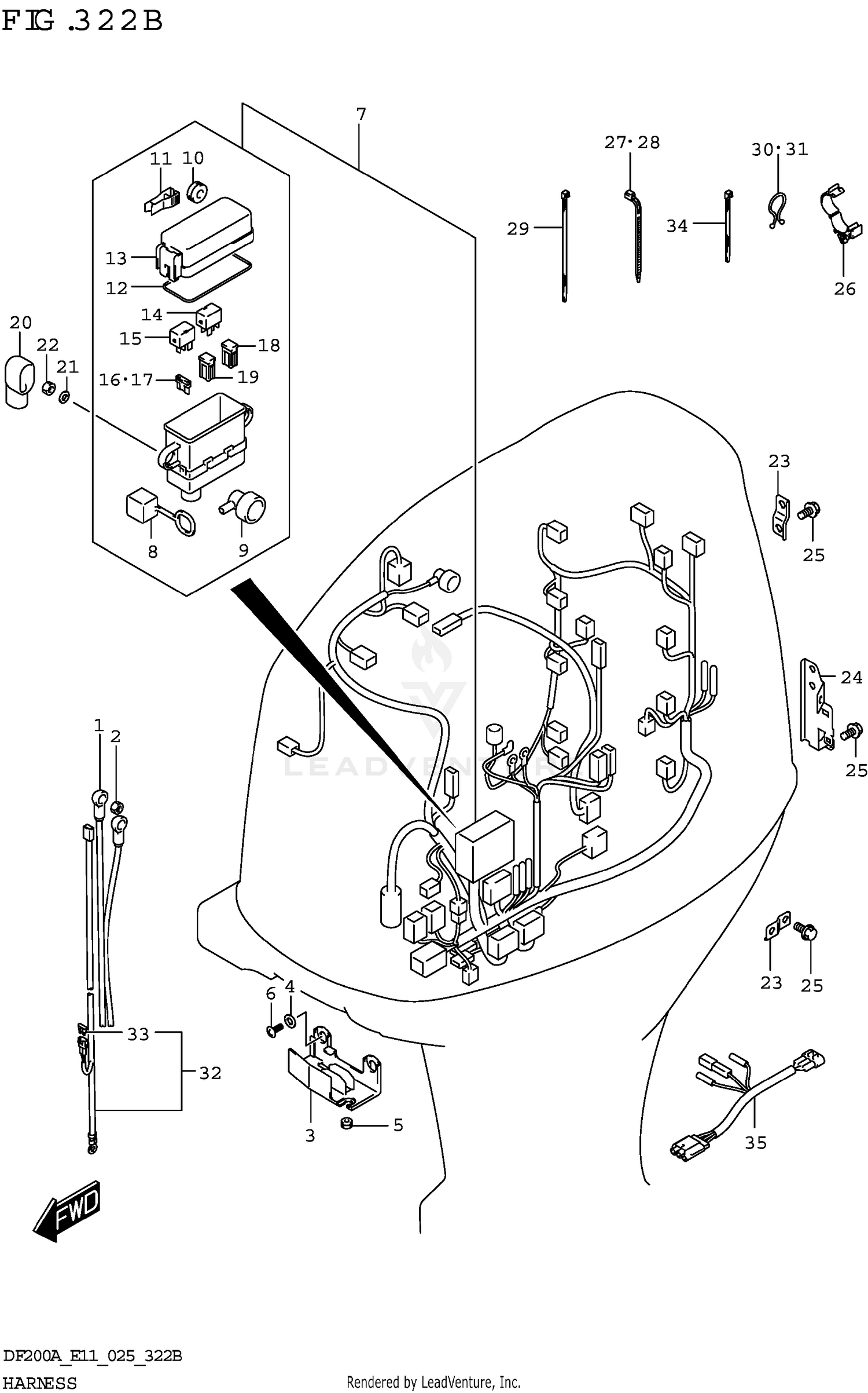 HARNESS (DF150AT DF150AS DF150AZ)