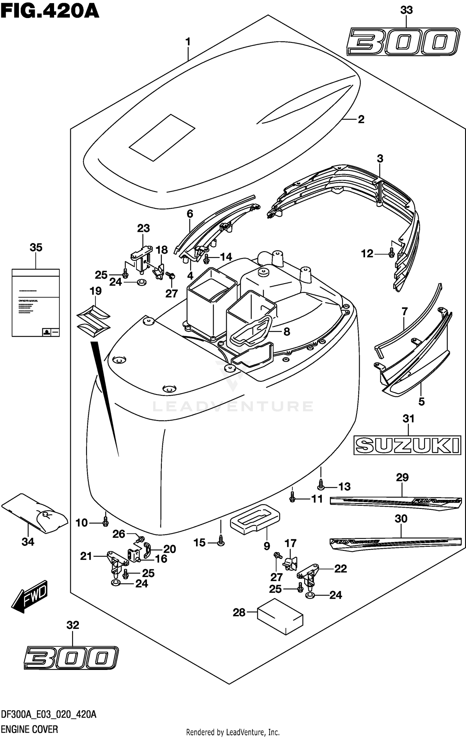 ENGINE COVER (DF300A)