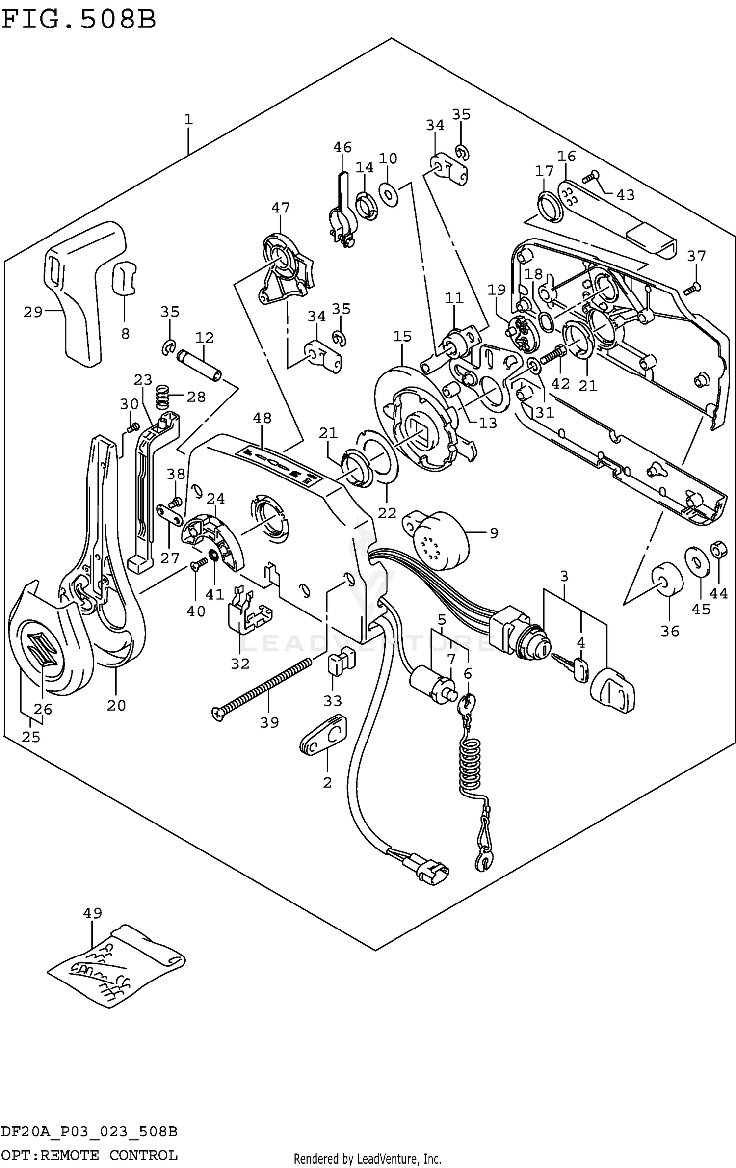 OPT:REMOTE CONTROL (SEE NOTE) 508B