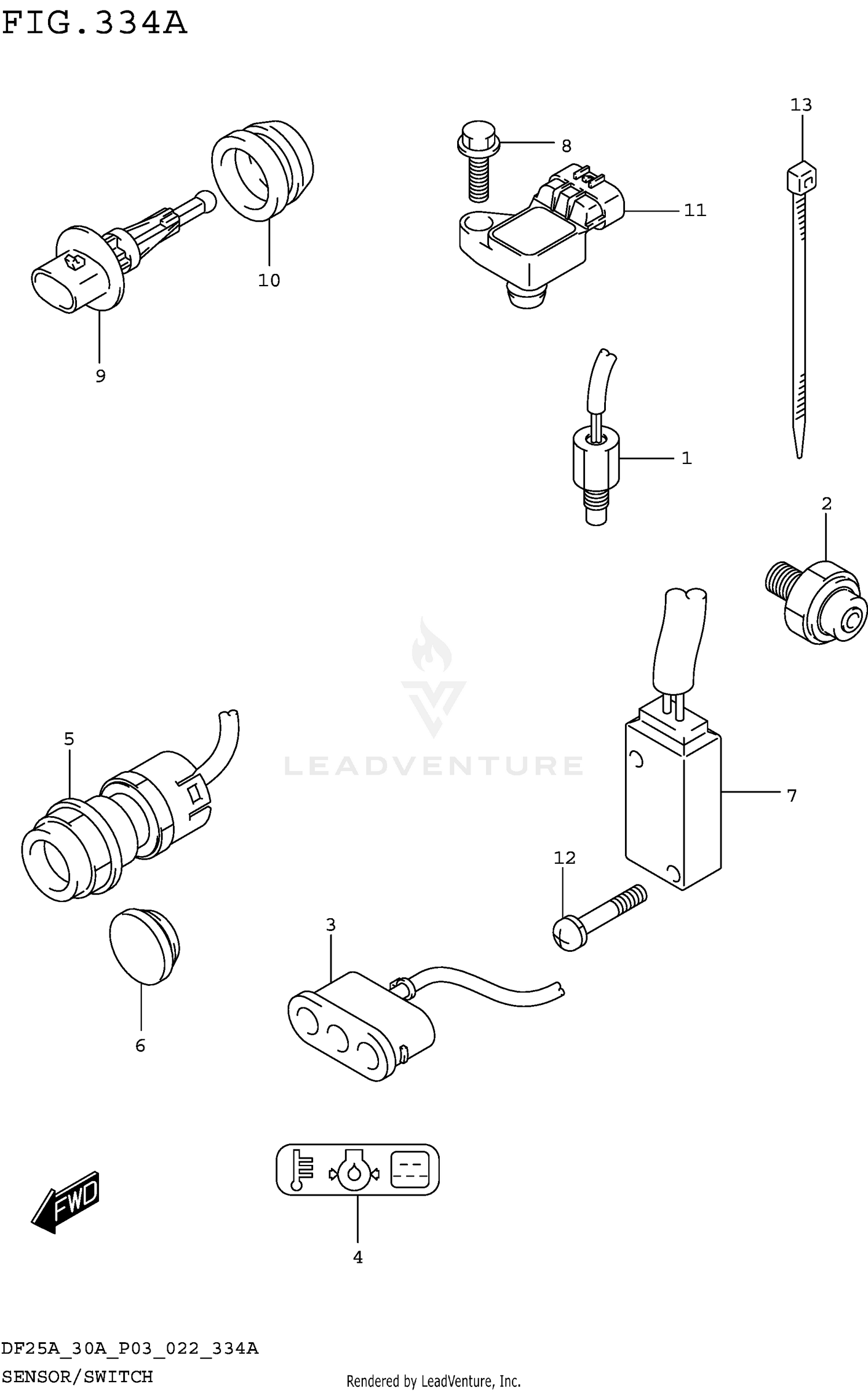 SENSOR/SWITCH (DF25A)