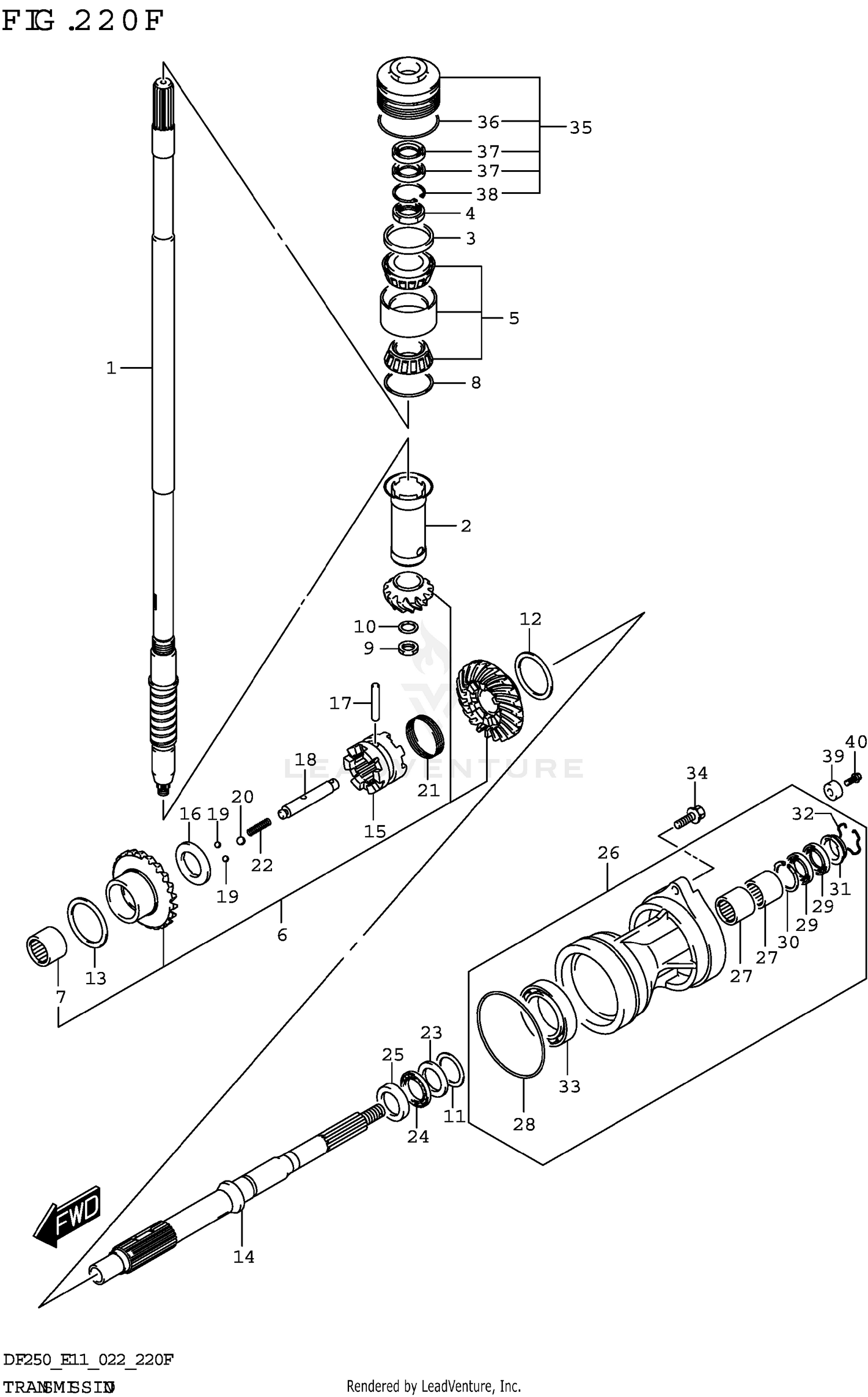 TRANSMISSION (DF250ST)