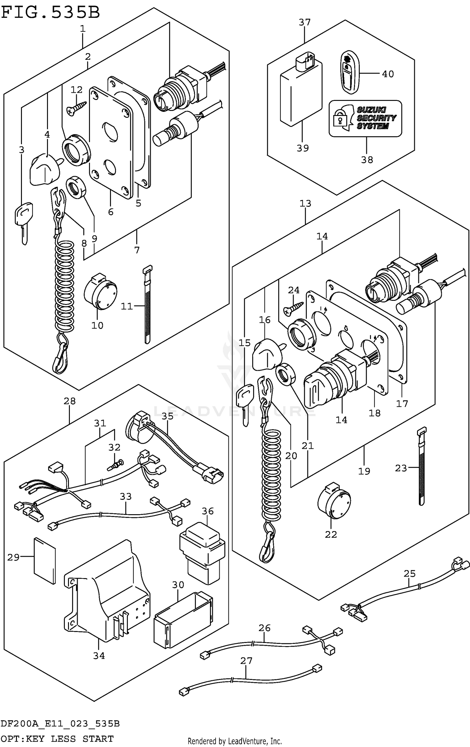 OPT:KEY LESS START (SEE NOTE) 535B