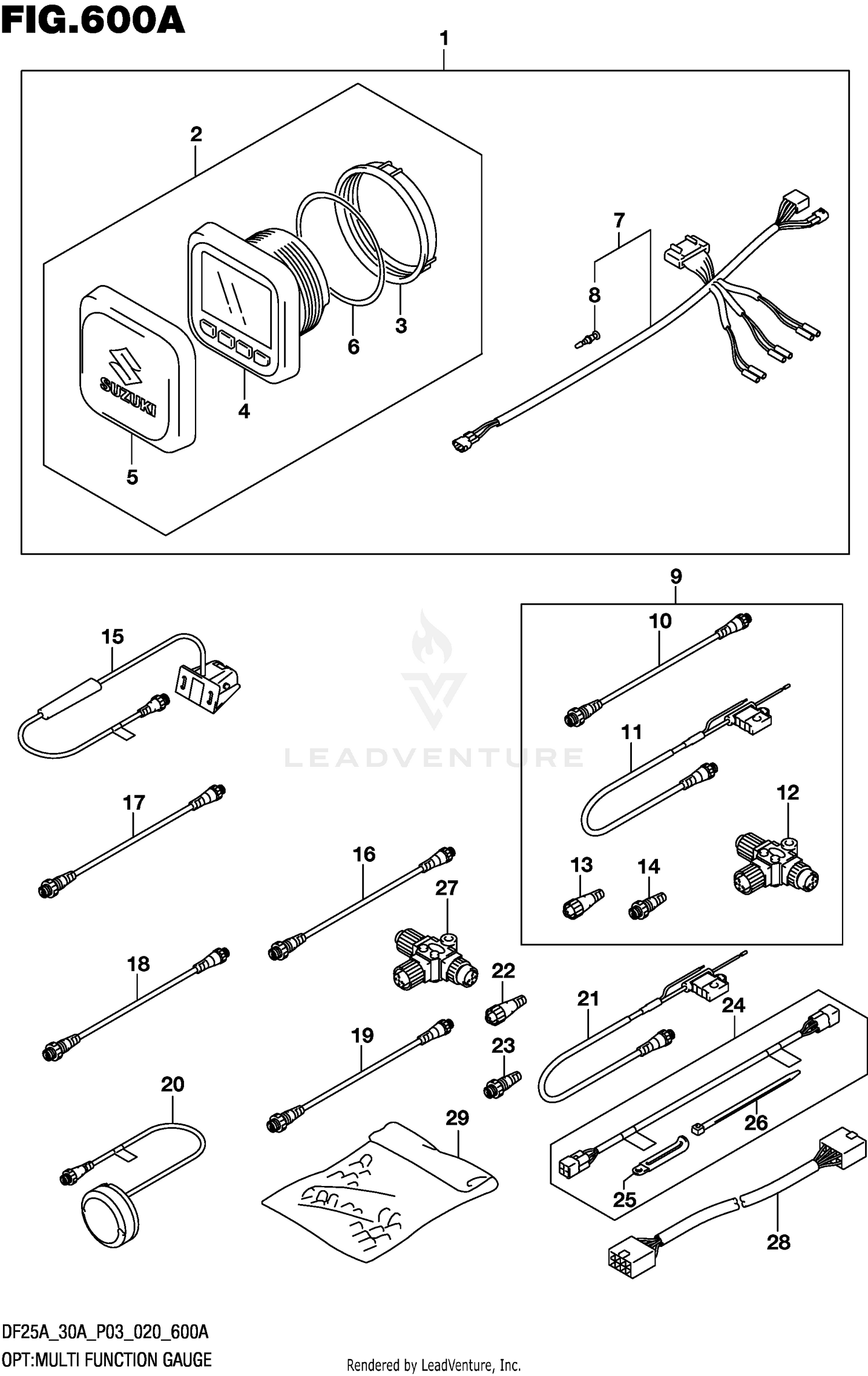 OPT:MULTI FUNCTION GAUGE (DF25AT)(DF30AT)
