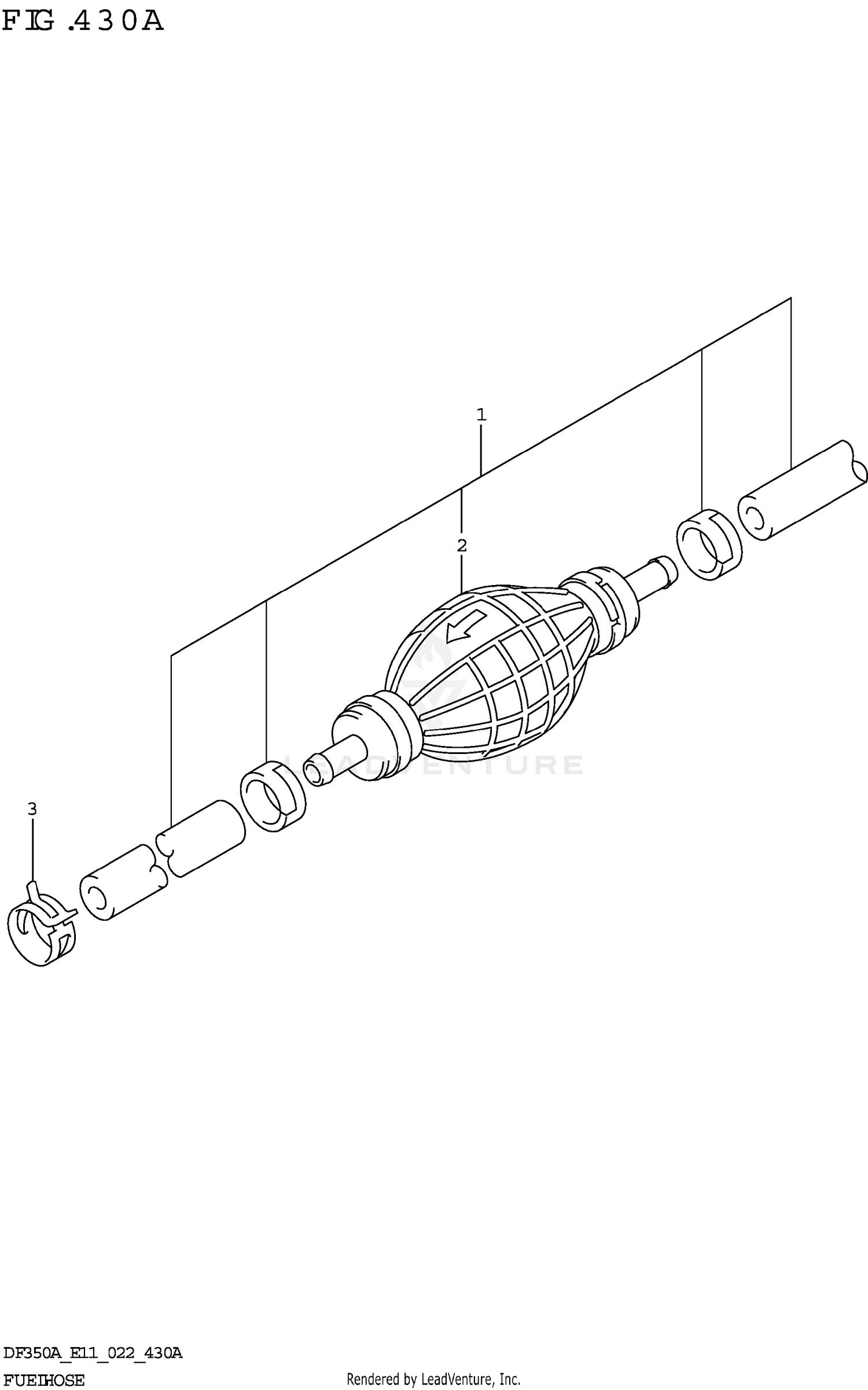 FUEL HOSE (DF350A,DF325A)