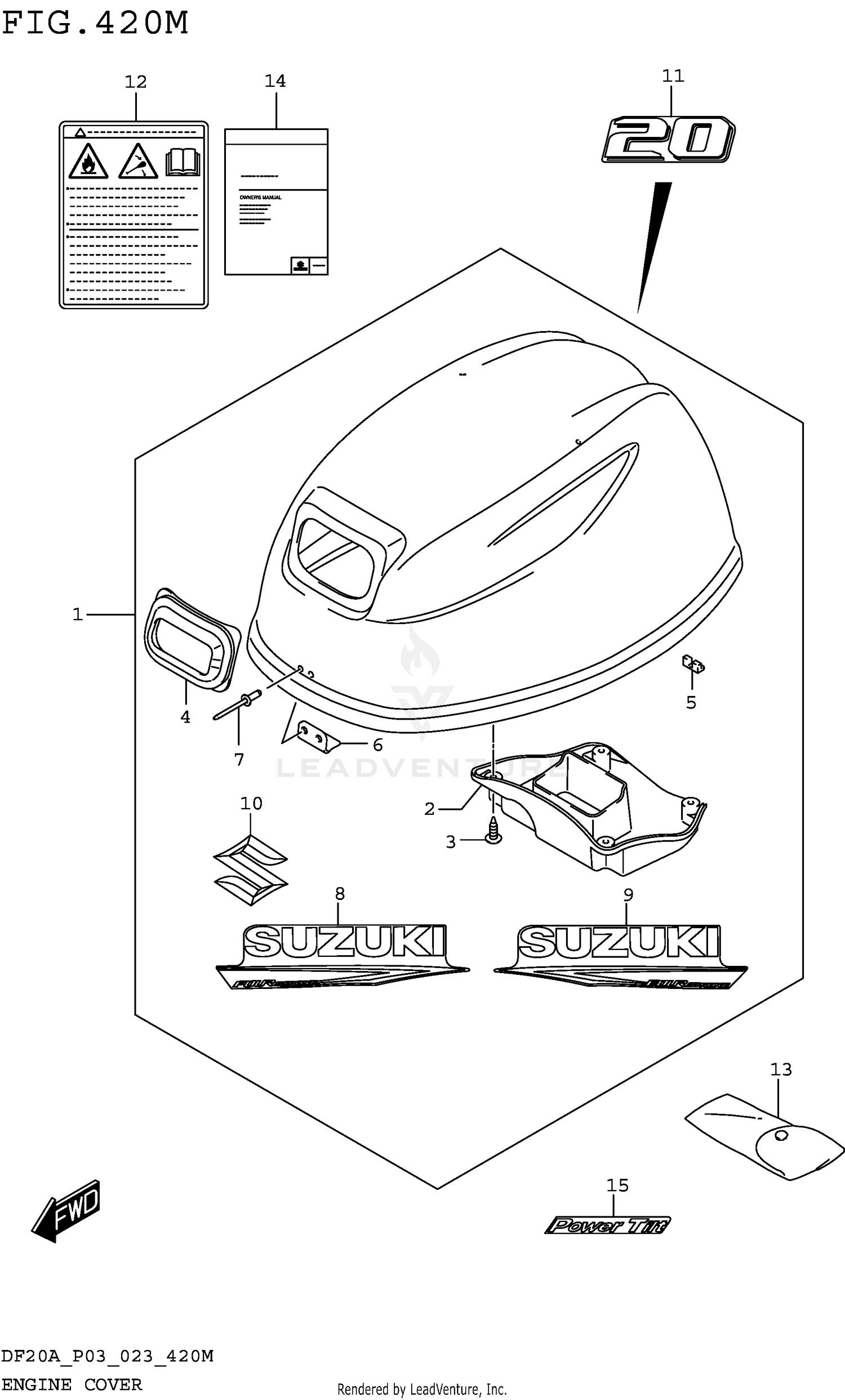 ENGINE COVER ((DF20A DF20AT DF20ATH):(022 023))