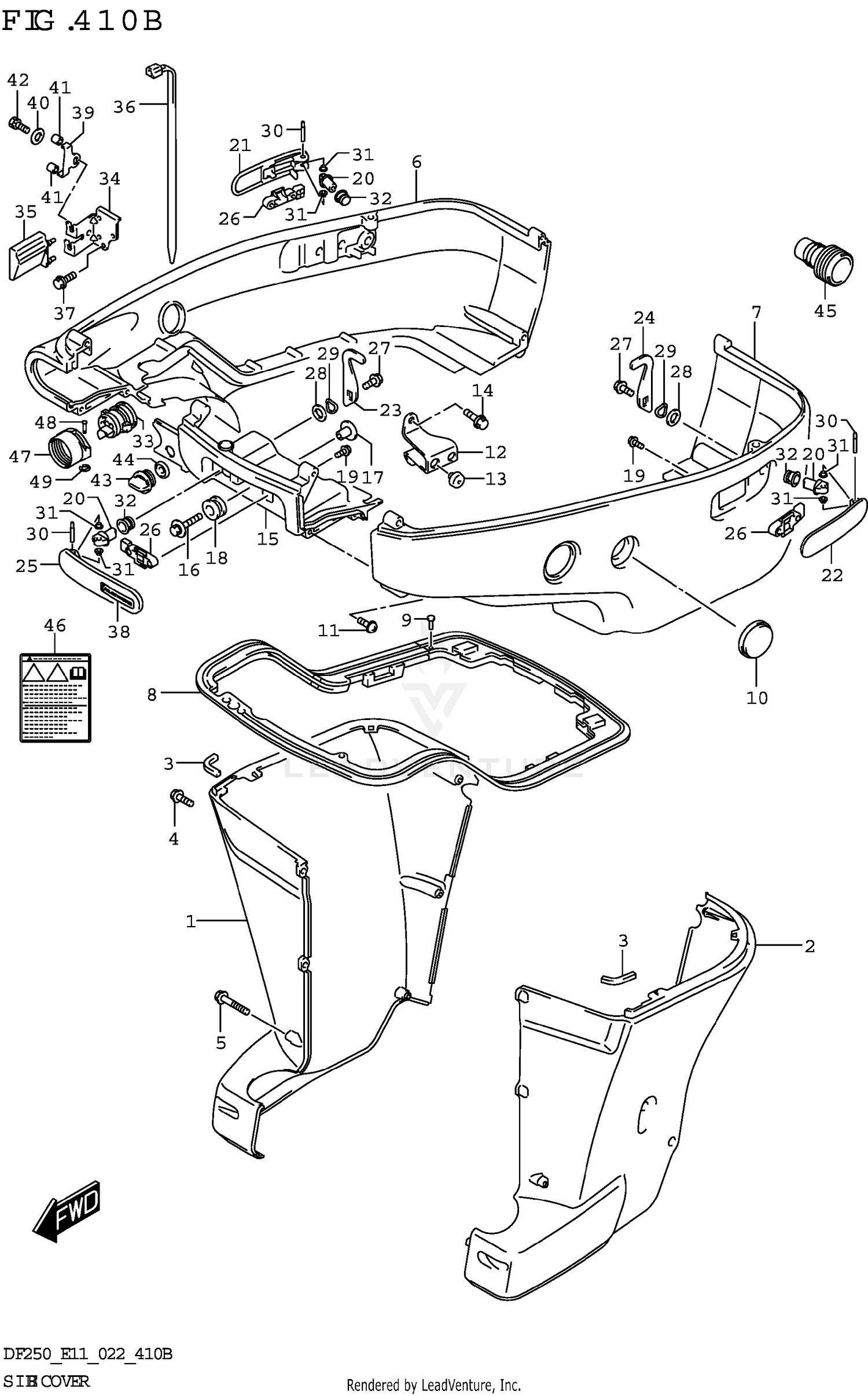 SIDE COVER (X-TRANSOM XX-TRANSOM)