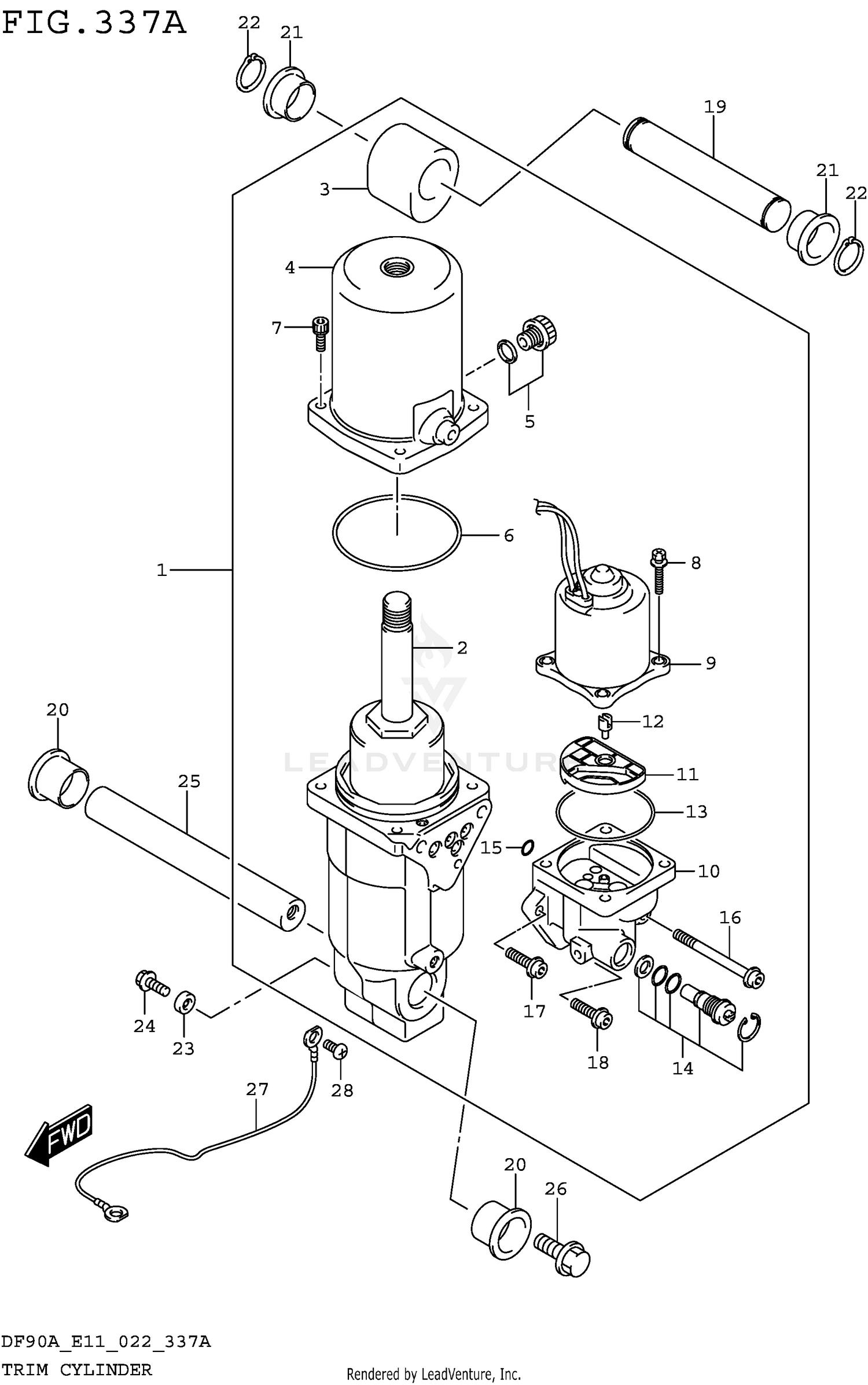 TRIM CYLINDER (020 021)