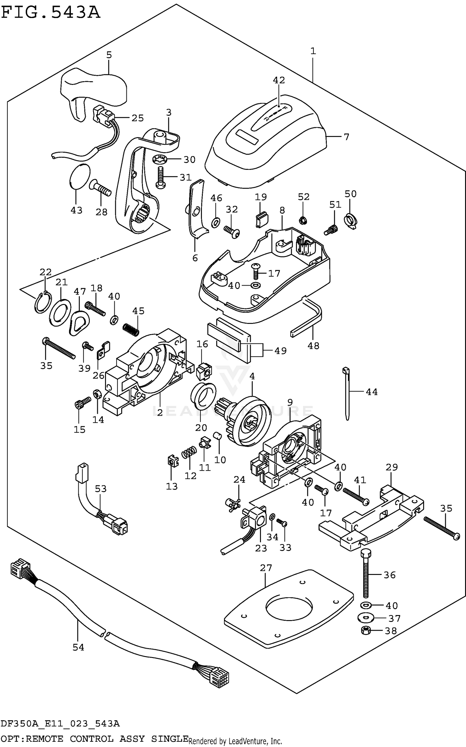OPT:REMOTE CONTROL ASSY SINGLE (020 021)