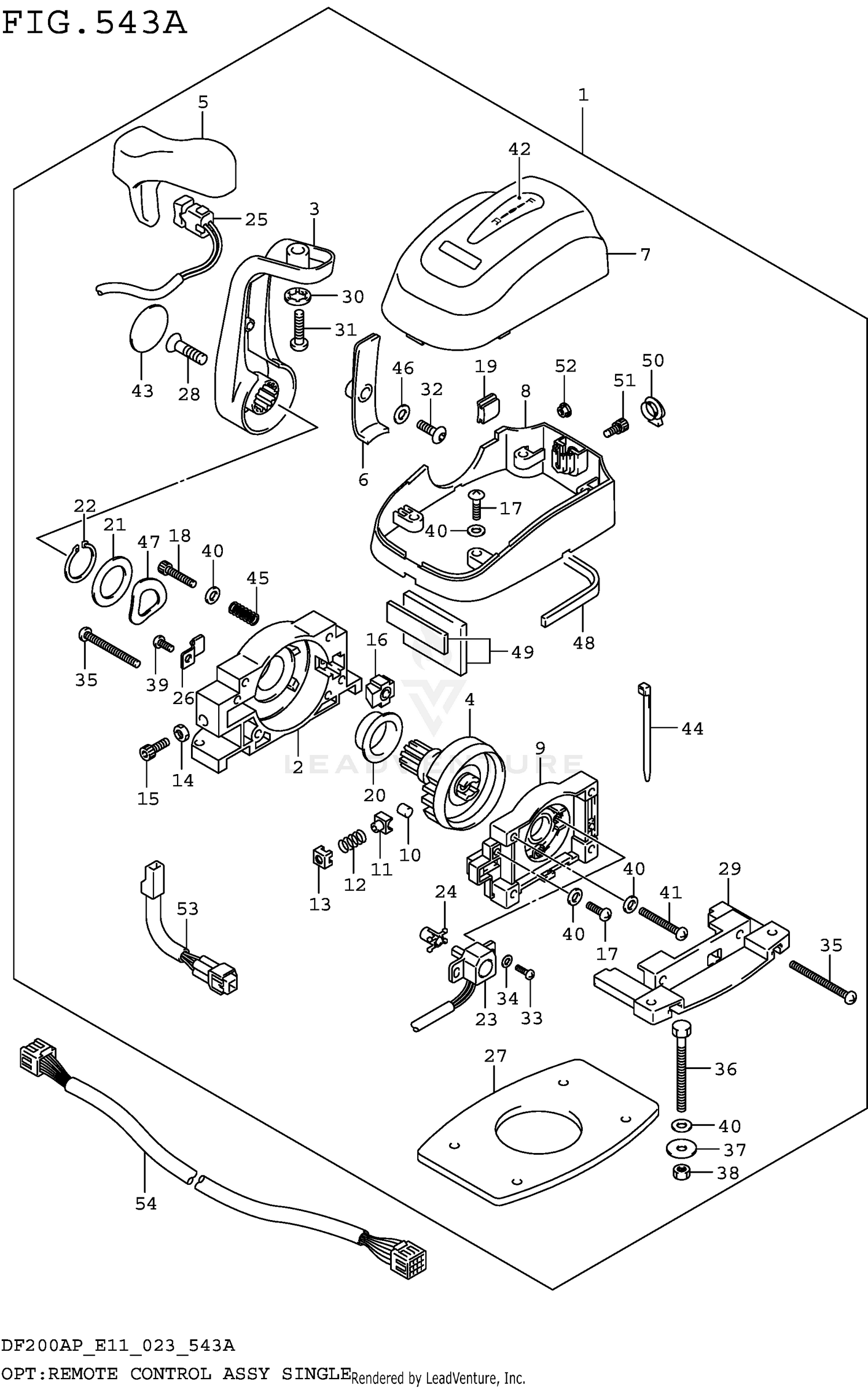 OPT:REMOTE CONTROL ASSY SINGLE (020 021)