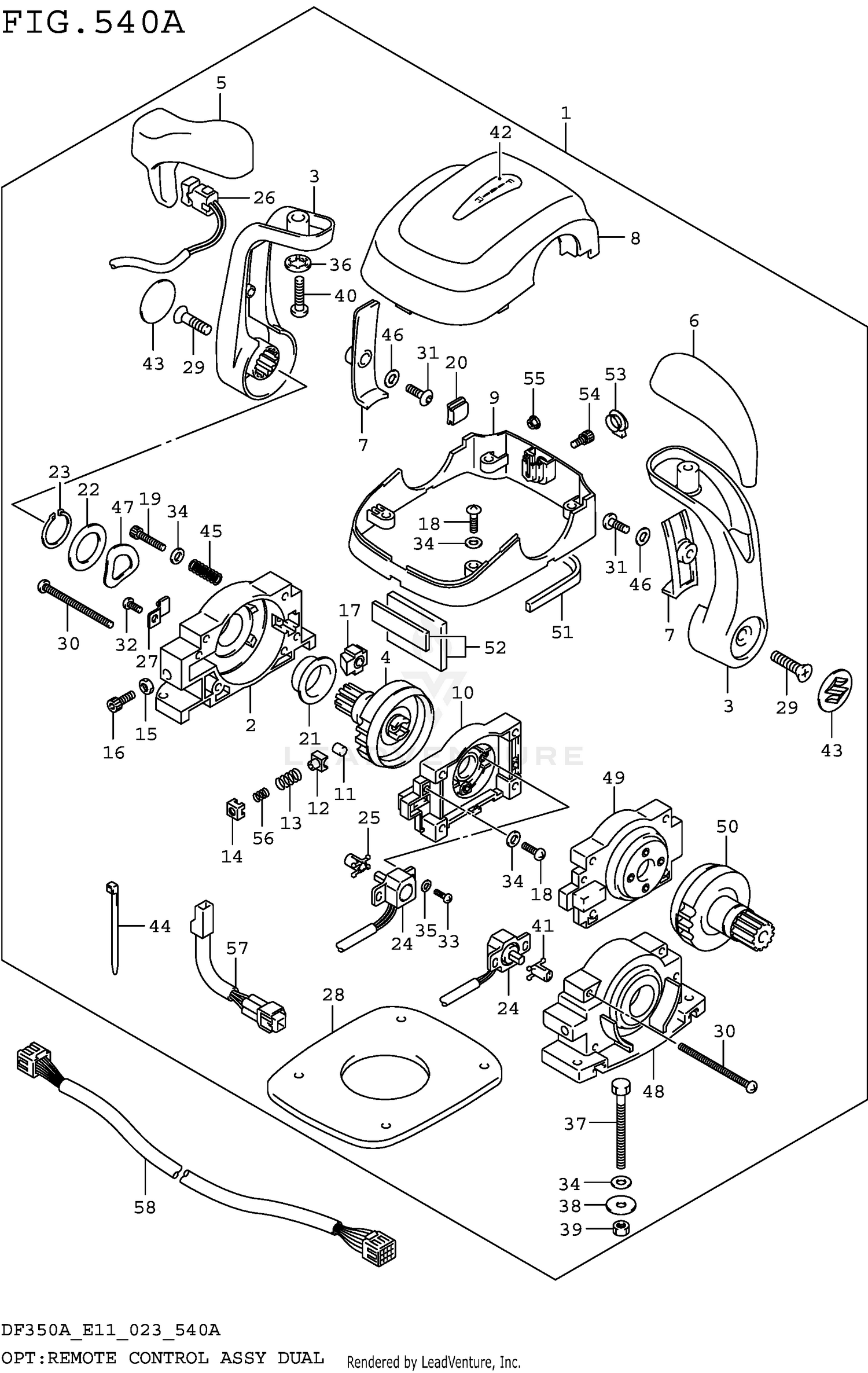 OPT:REMOTE CONTROL ASSY DUAL (020 021)