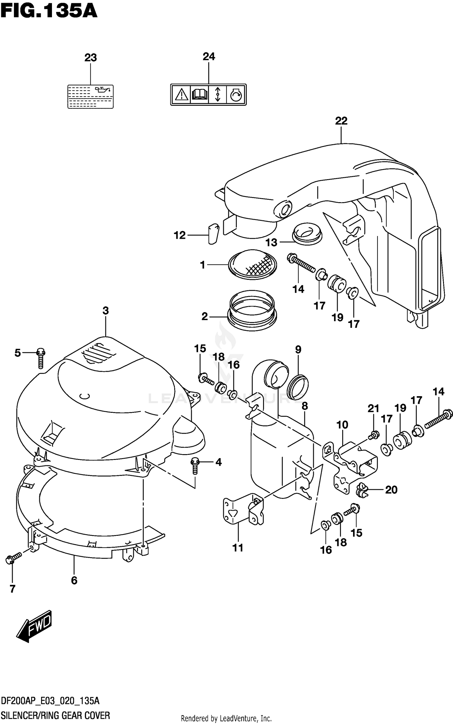 SILENCER/RING GEAR COVER