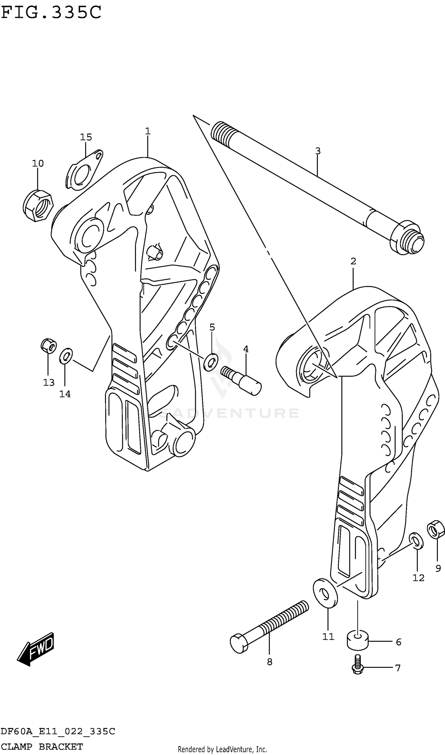 CLAMP BRACKET (DF40ATH DF50ATH)