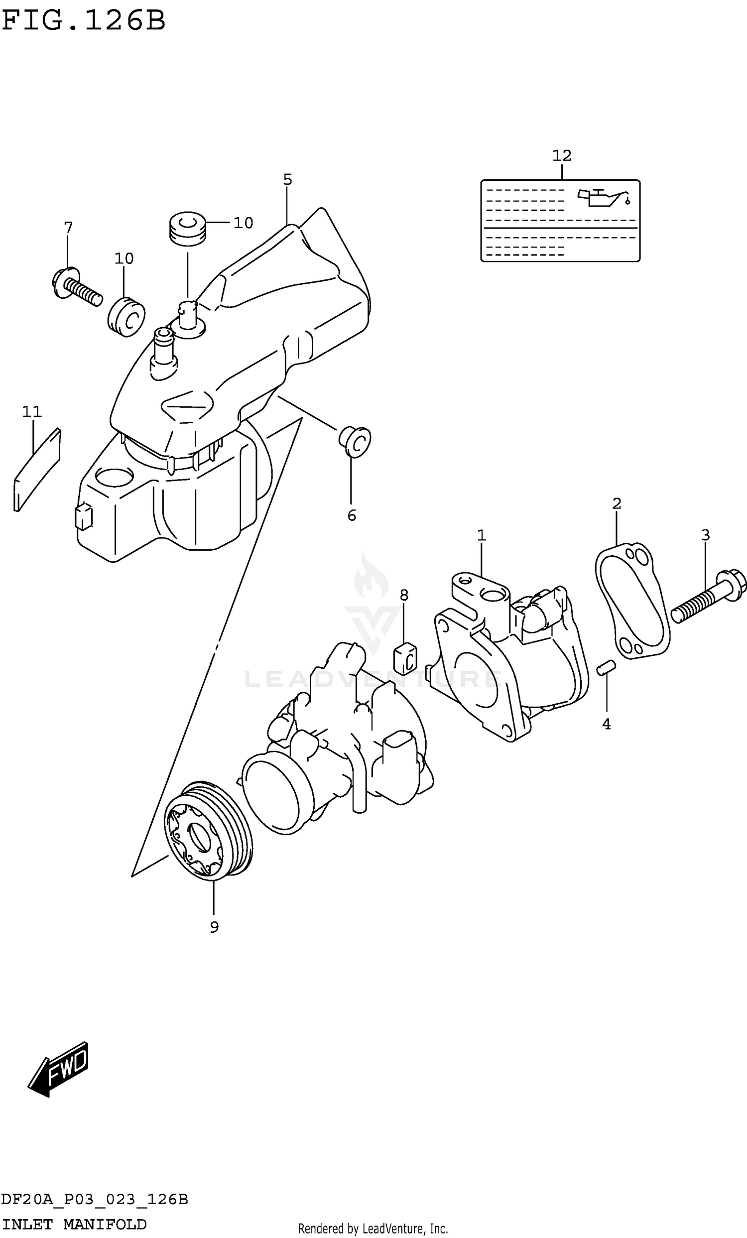 INLET MANIFOLD (DF15A DF15ATH)