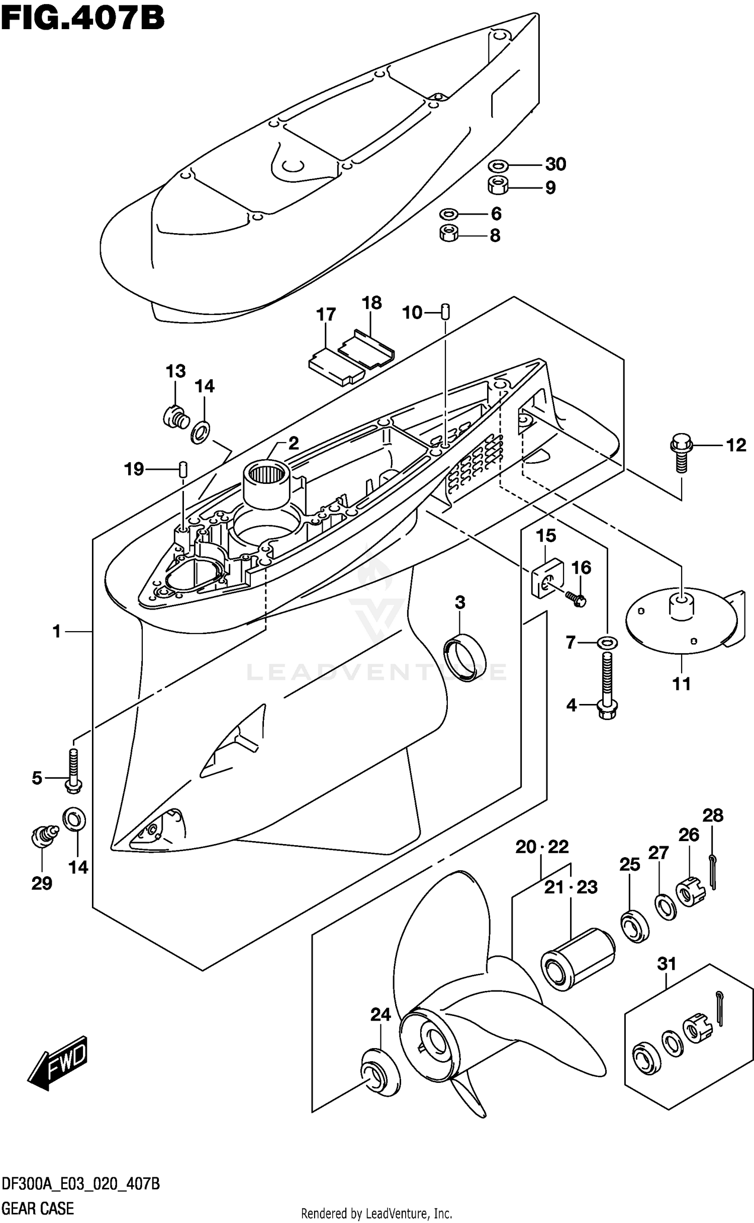 GEAR CASE (DF250A)