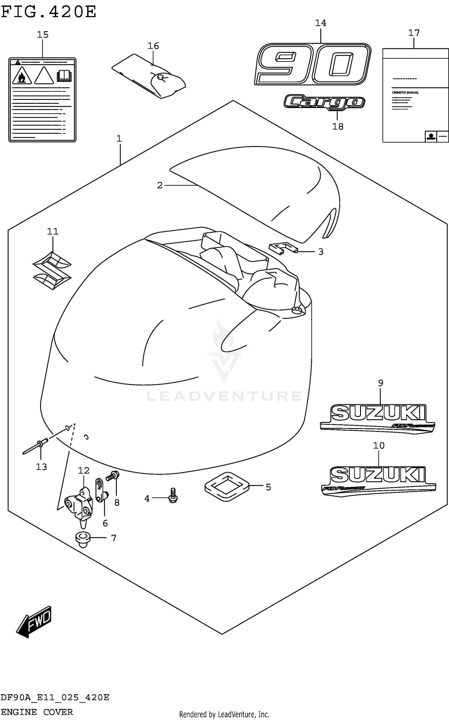 ENGINE COVER (DF90AWQH:024)