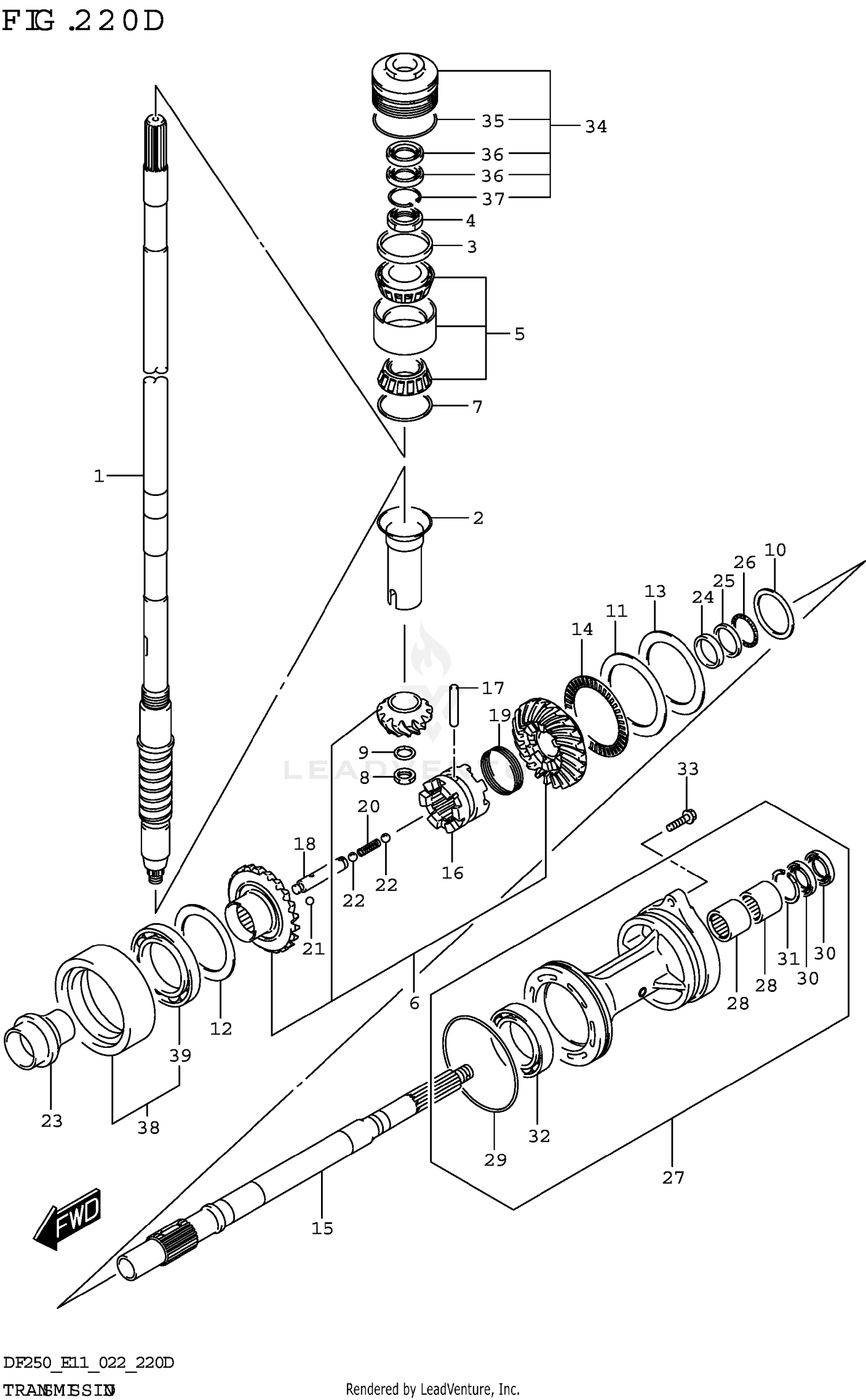 TRANSMISSION (DF225Z)
