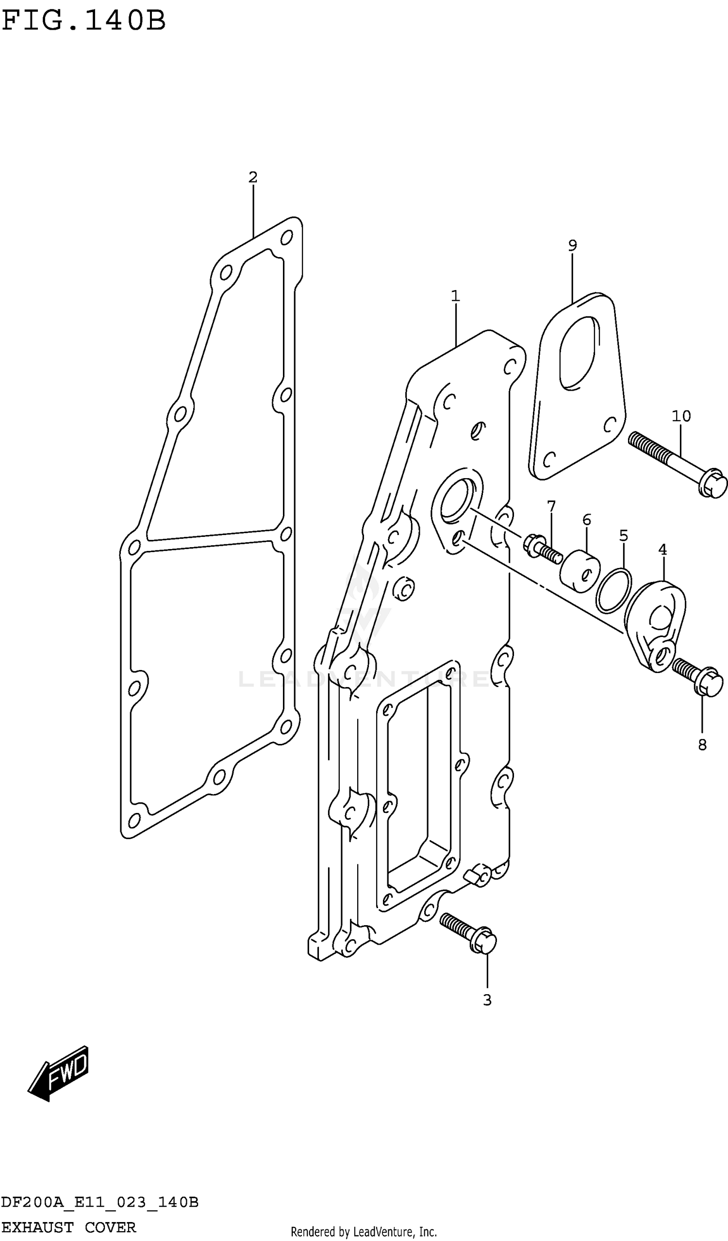 EXHAUST COVER (023)