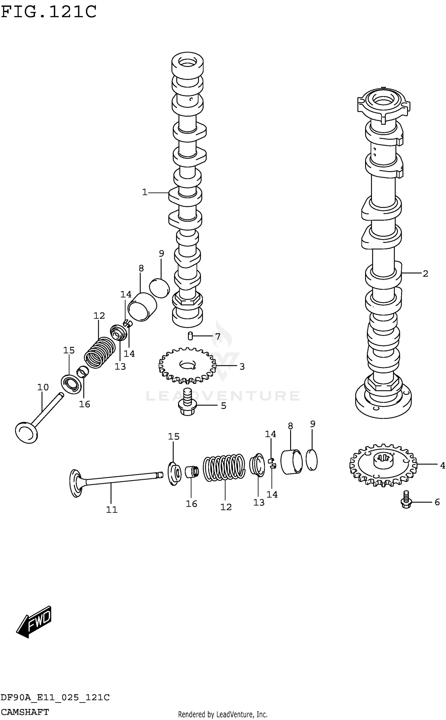CAMSHAFT (DF90A DF90ATH DF90AWQH DF100B)