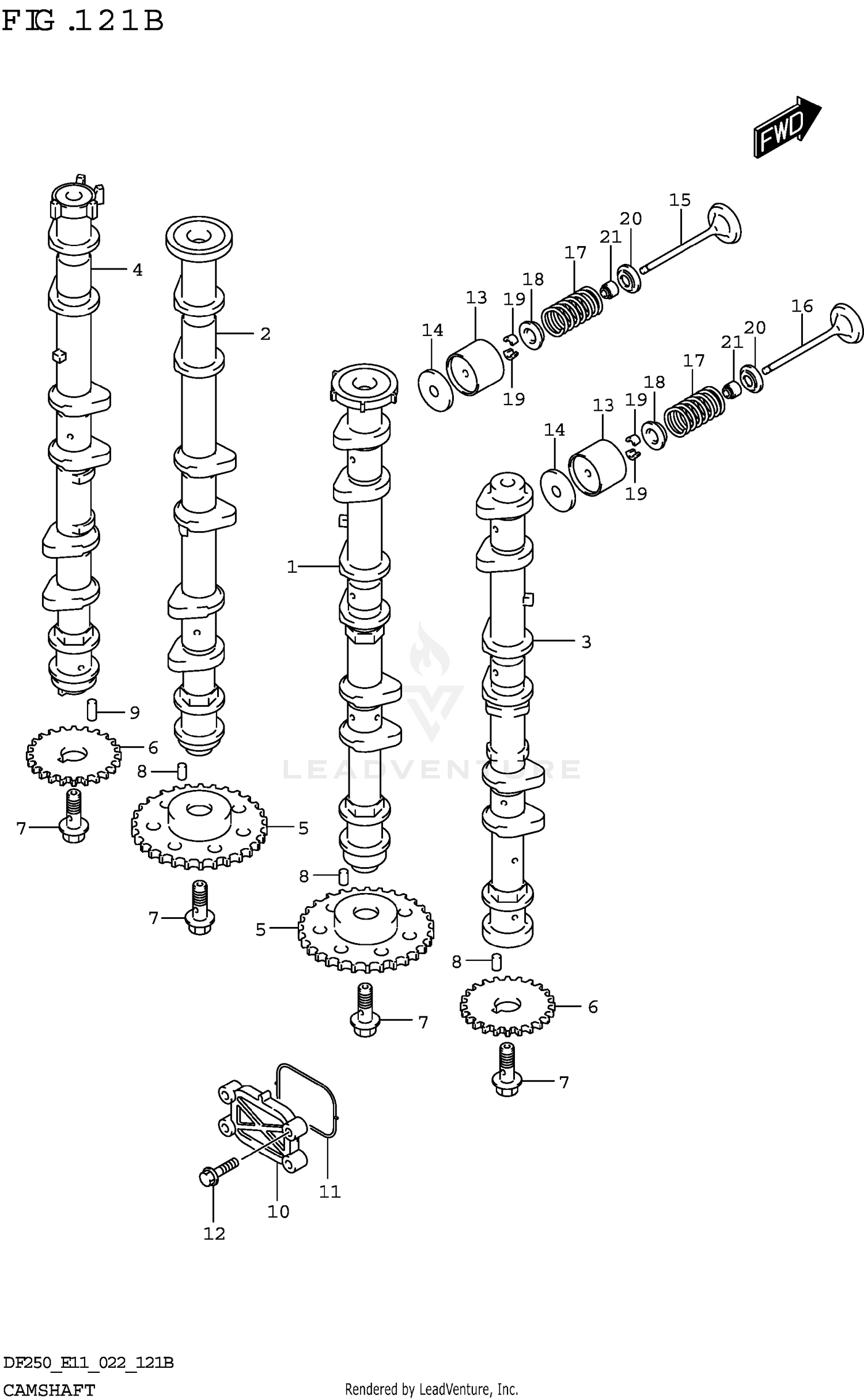 CAMSHAFT ((DF200T DF200Z):022)