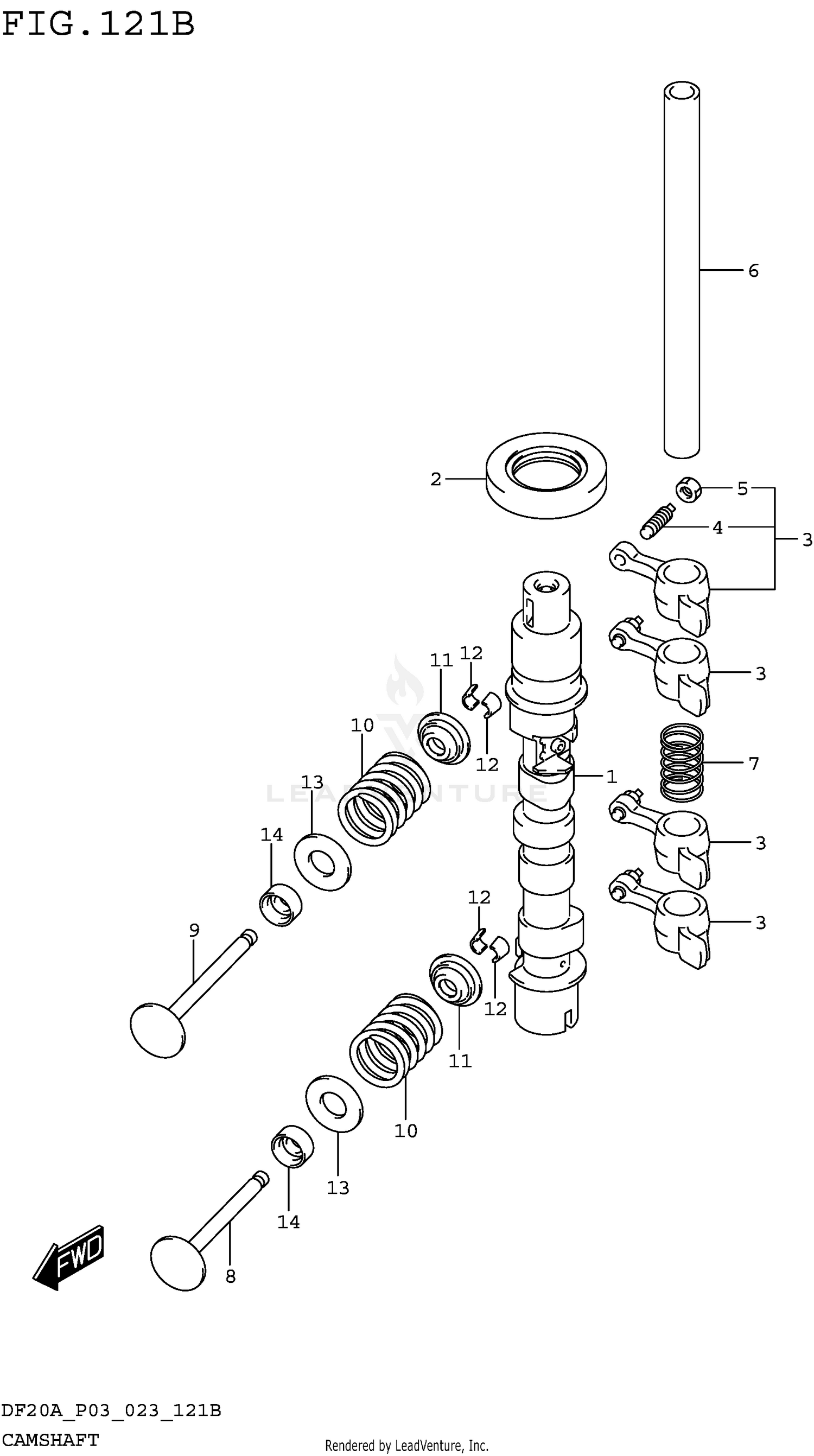 CAMSHAFT (W/ELECTRIC STARTER)