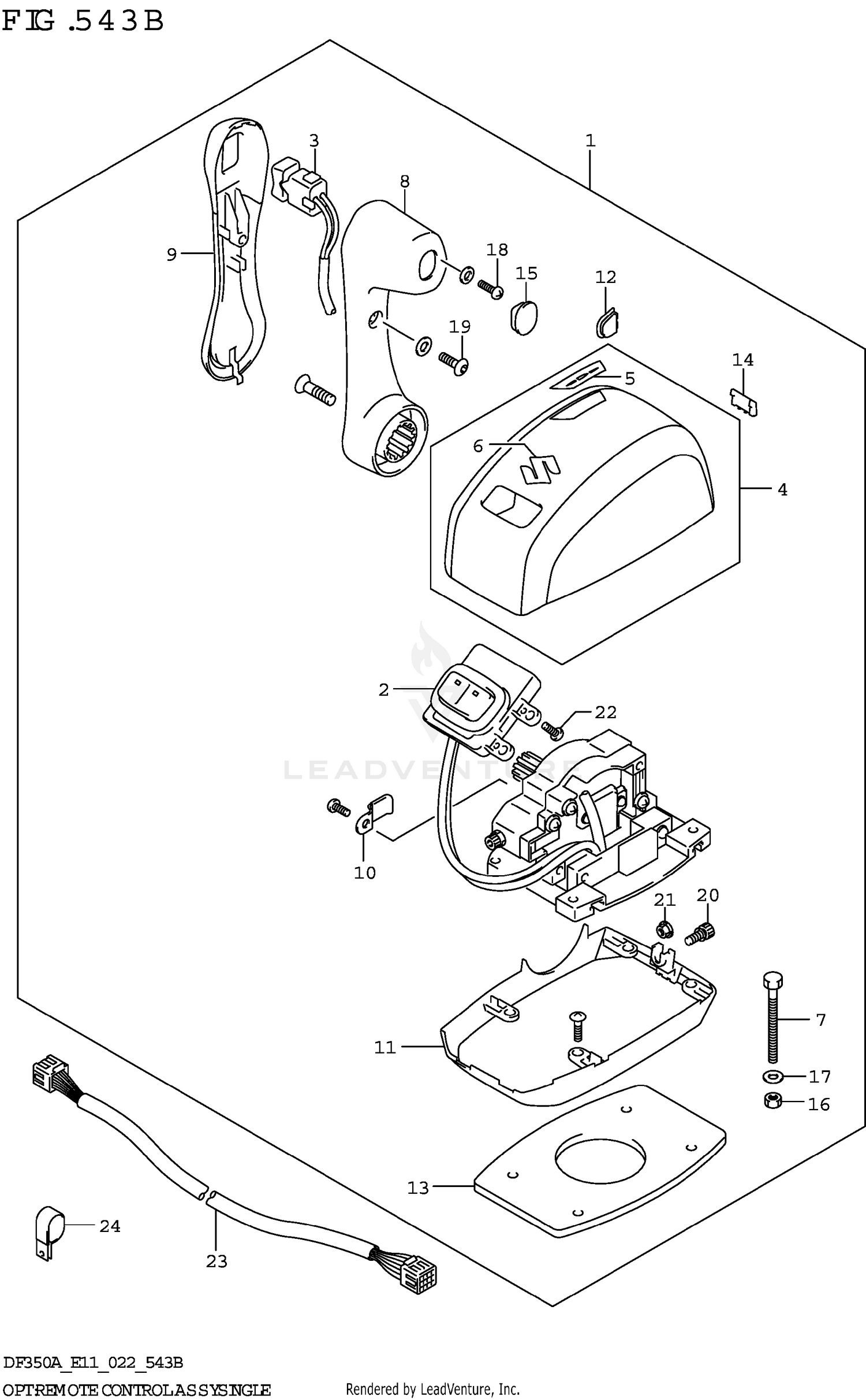 OPT:REMOTE CONTROL ASSY SINGLE (022)