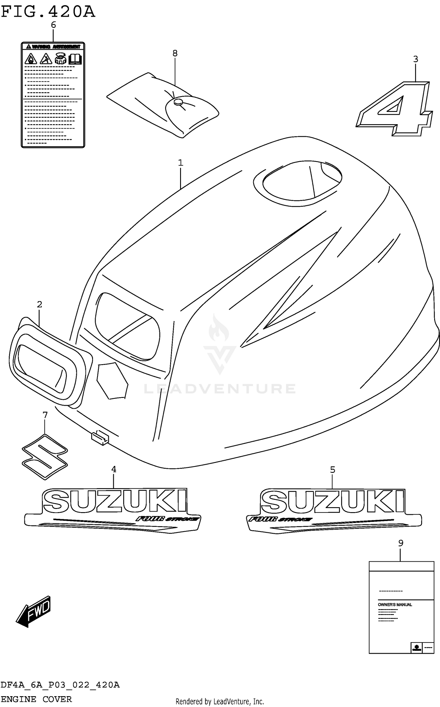 ENGINE COVER (DF4A:020)