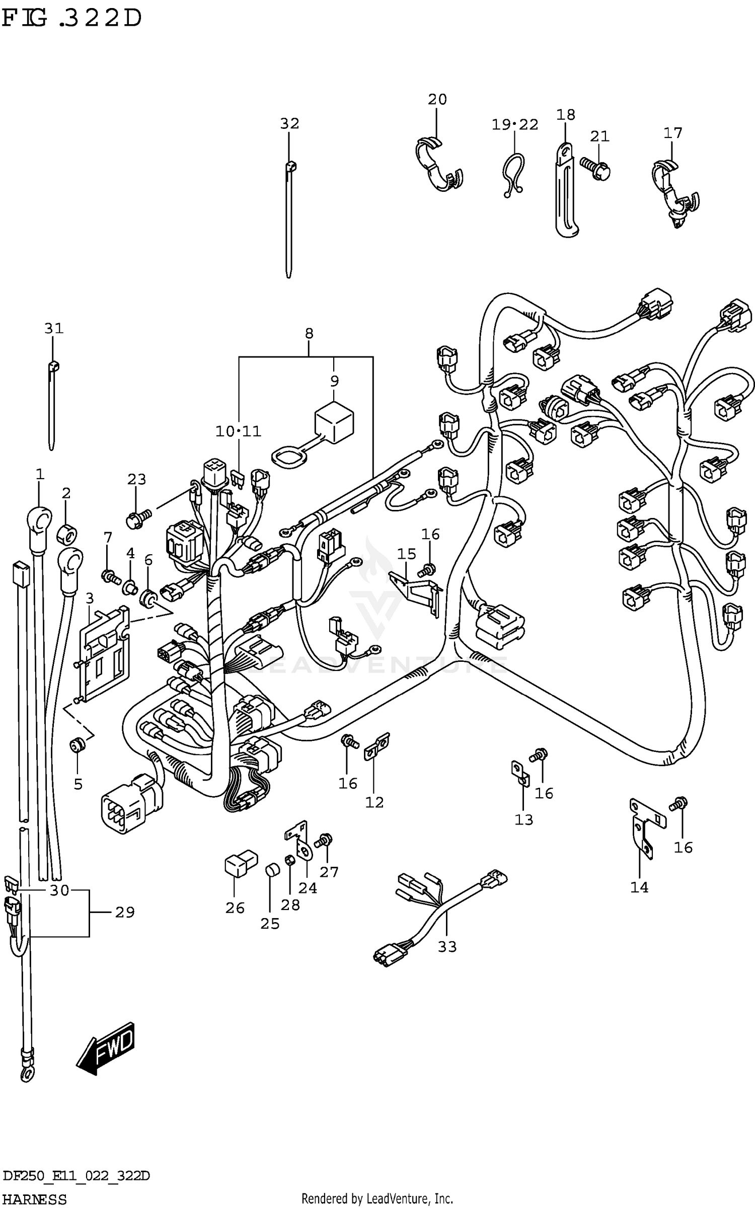 HARNESS (DF250ST)