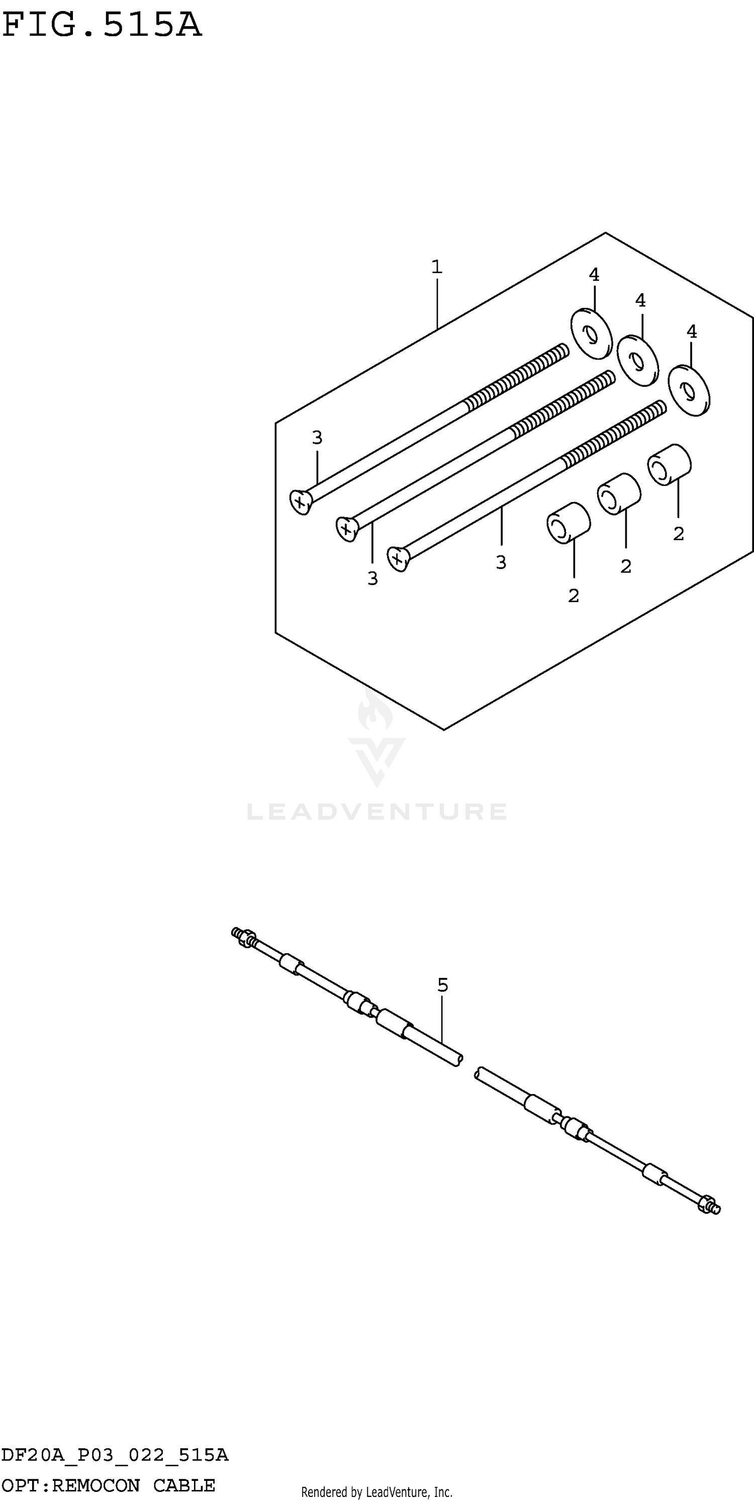 OPT:REMOCON CABLE (SEE NOTE)