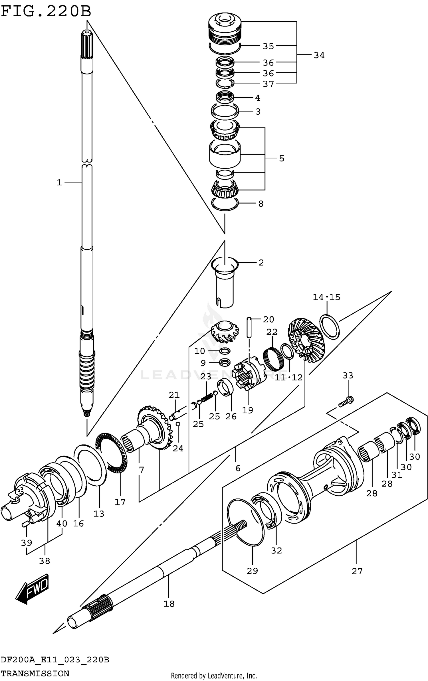 TRANSMISSION (SEE NOTE) 220B