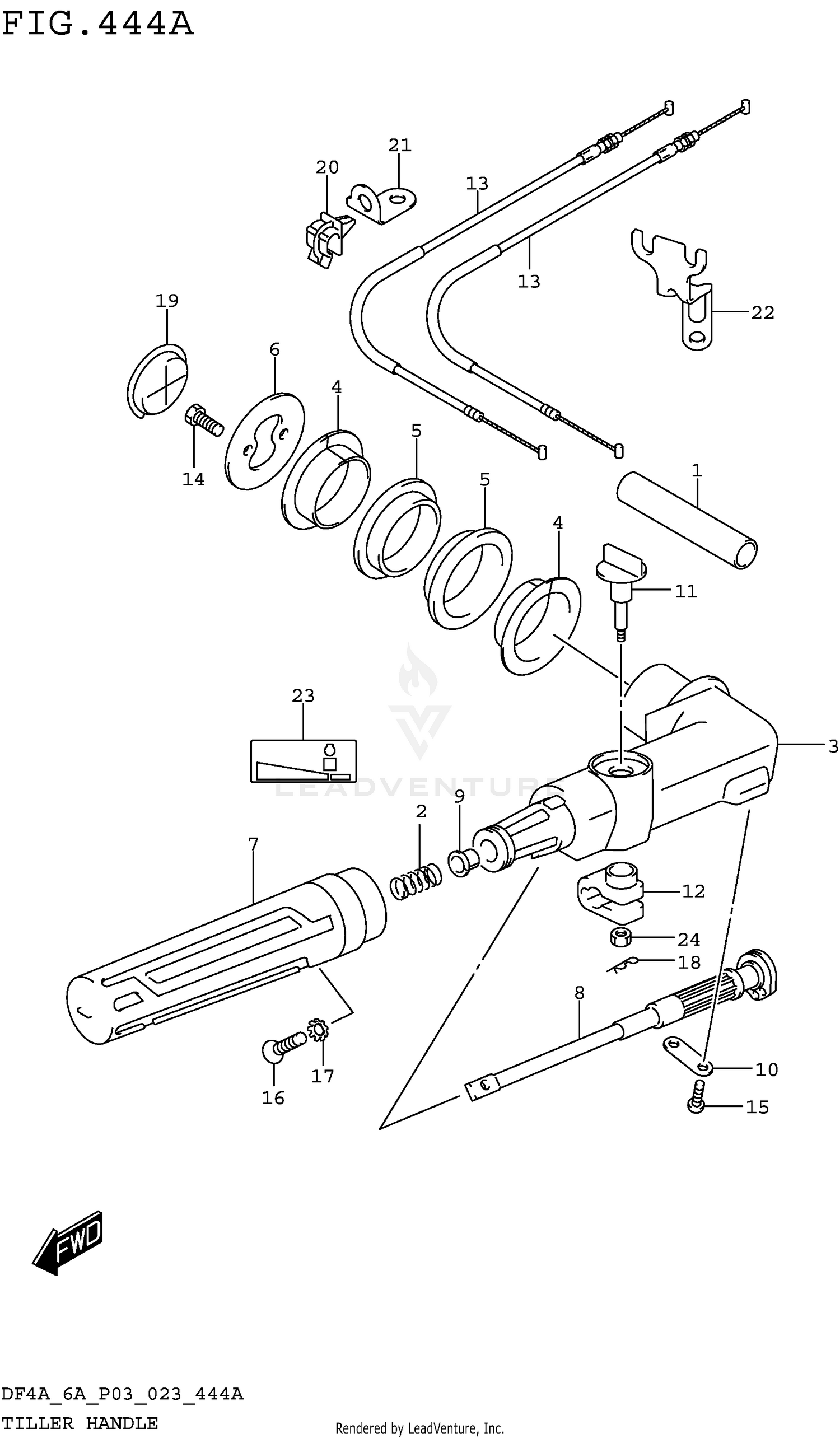 TILLER HANDLE