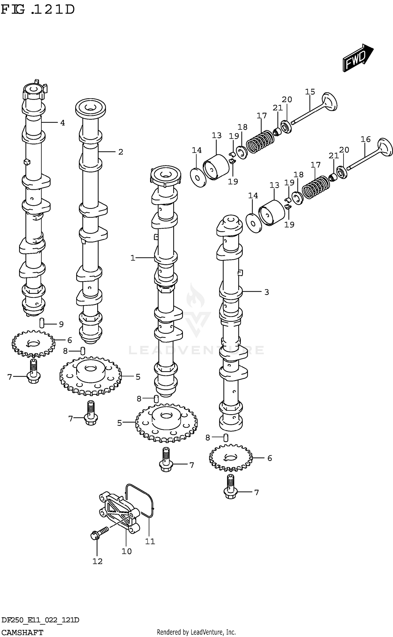 CAMSHAFT ((DF225T DF225Z):022)