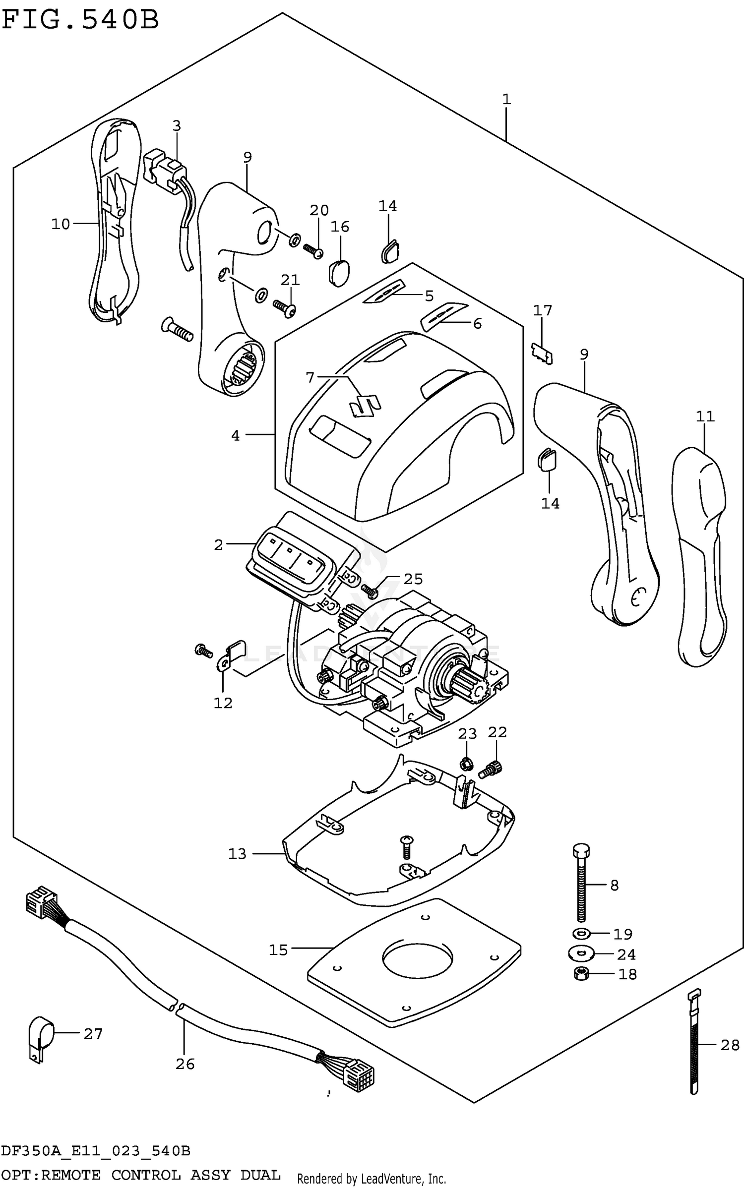 OPT:REMOTE CONTROL ASSY DUAL (022 023)
