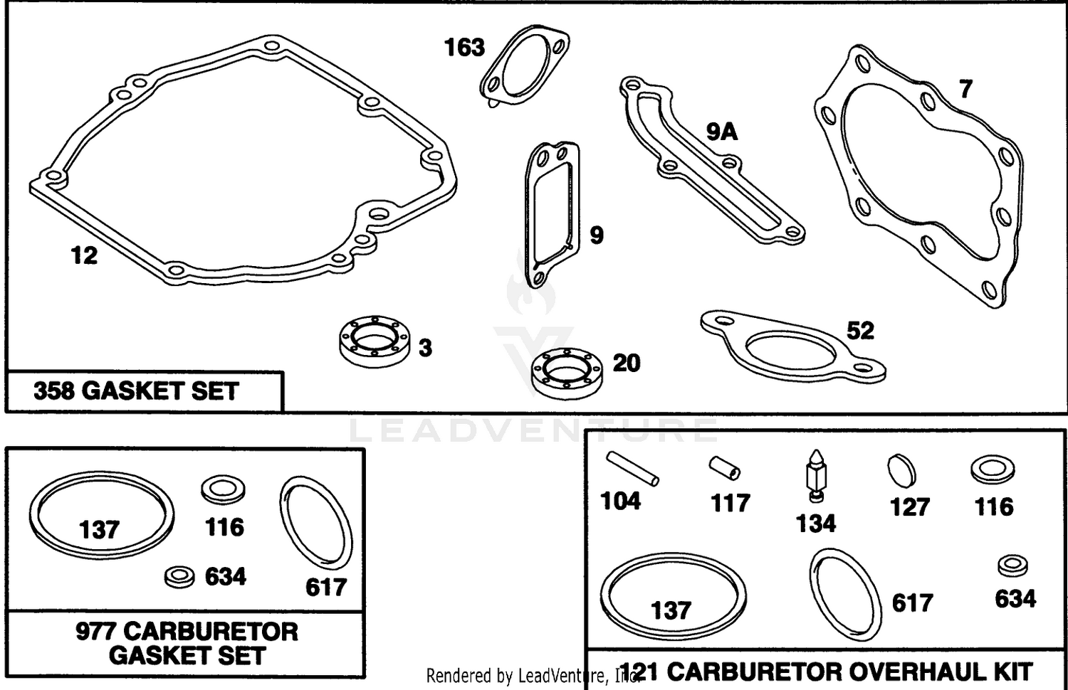 Engine Briggs  Stratton Model 122702-0182-01 8
