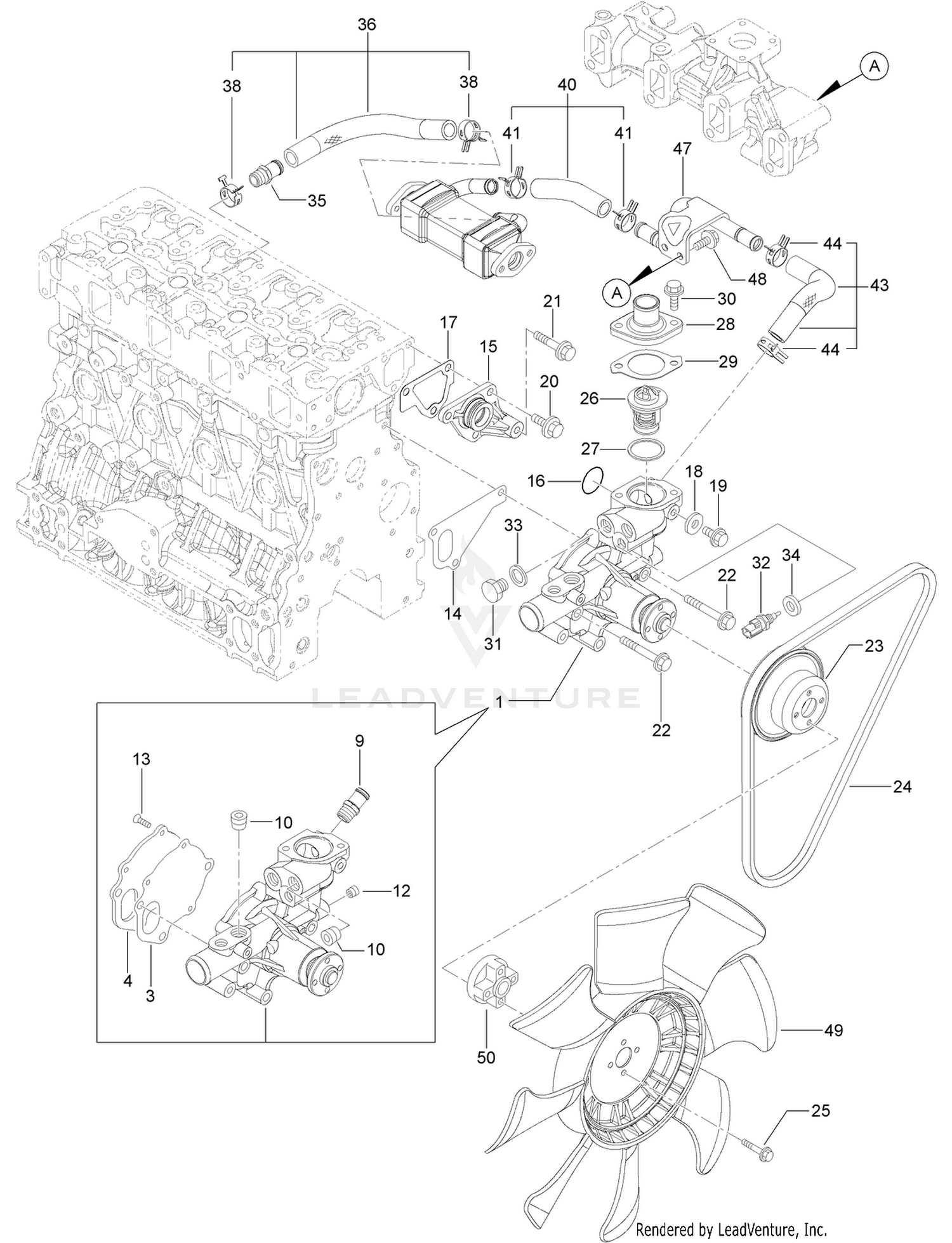 Cooling Water System Assembly