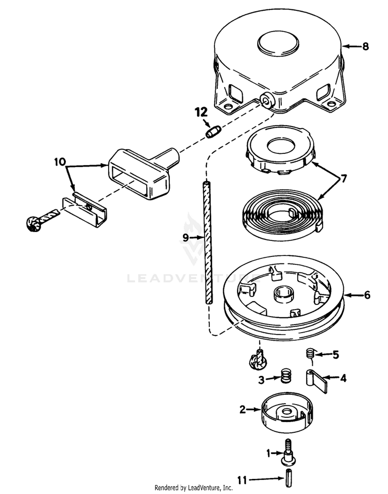 Rewind Starter No. 590420a
