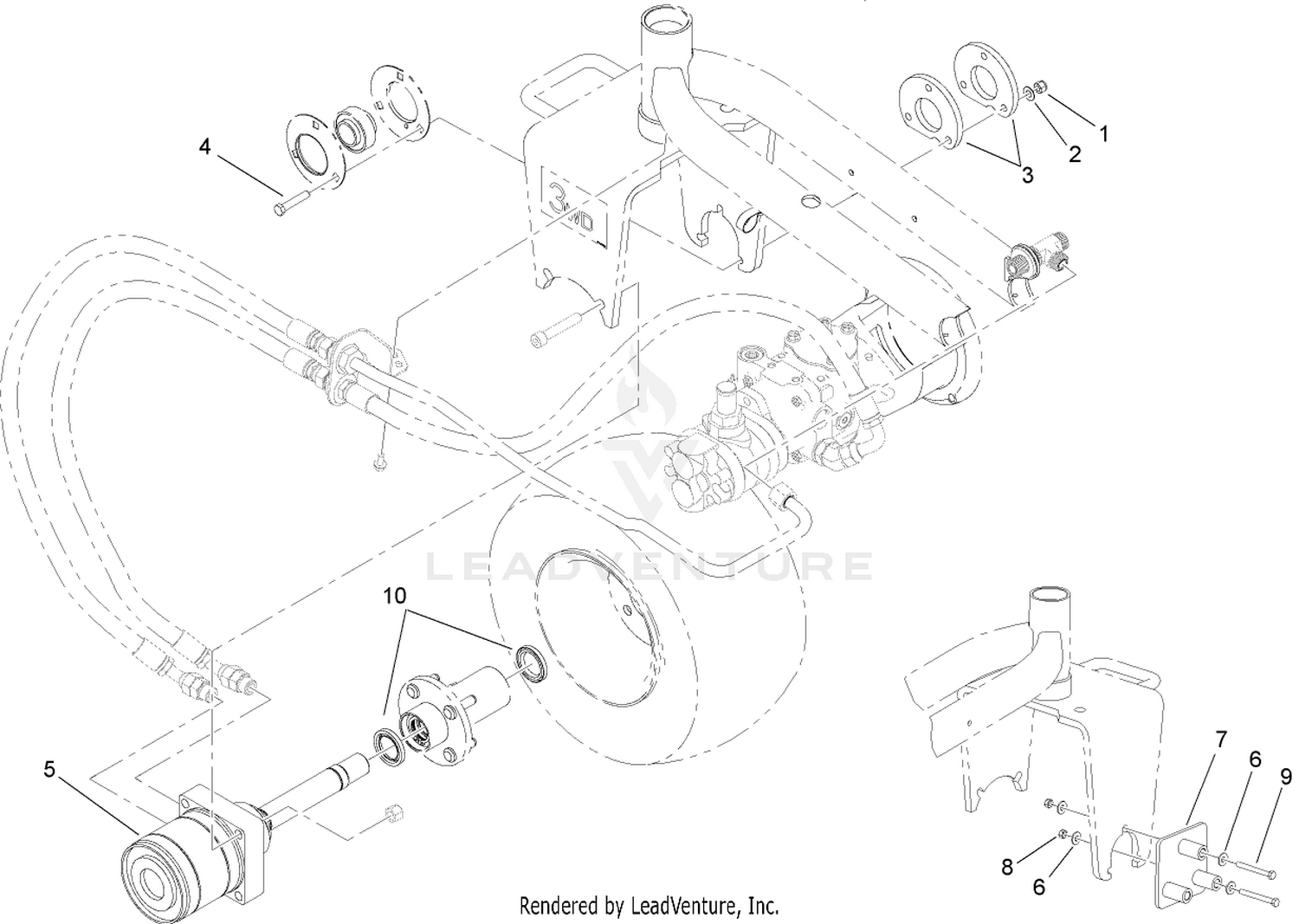 Hydraulic Motor Assembly No. 112-0266