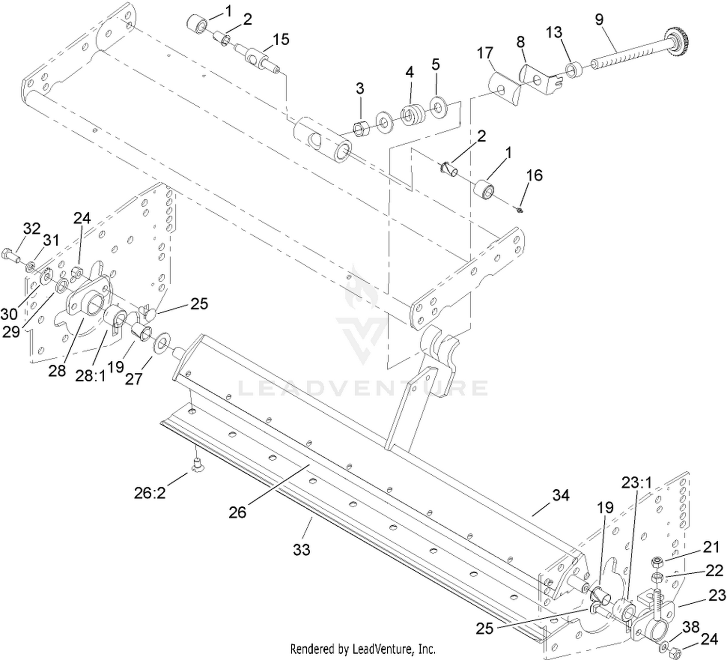 Bedbar Assembly