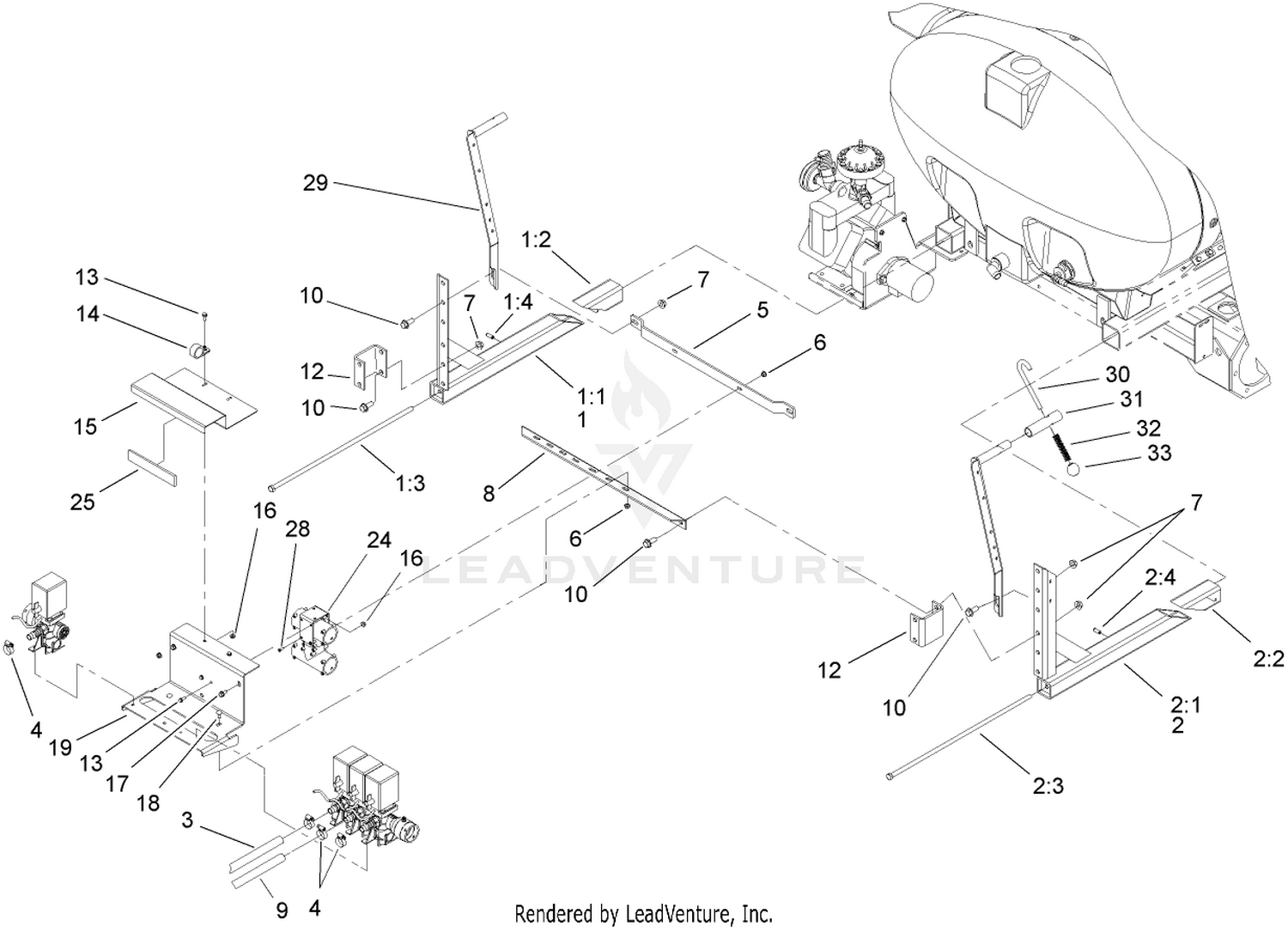 Sprayer Component Assembly