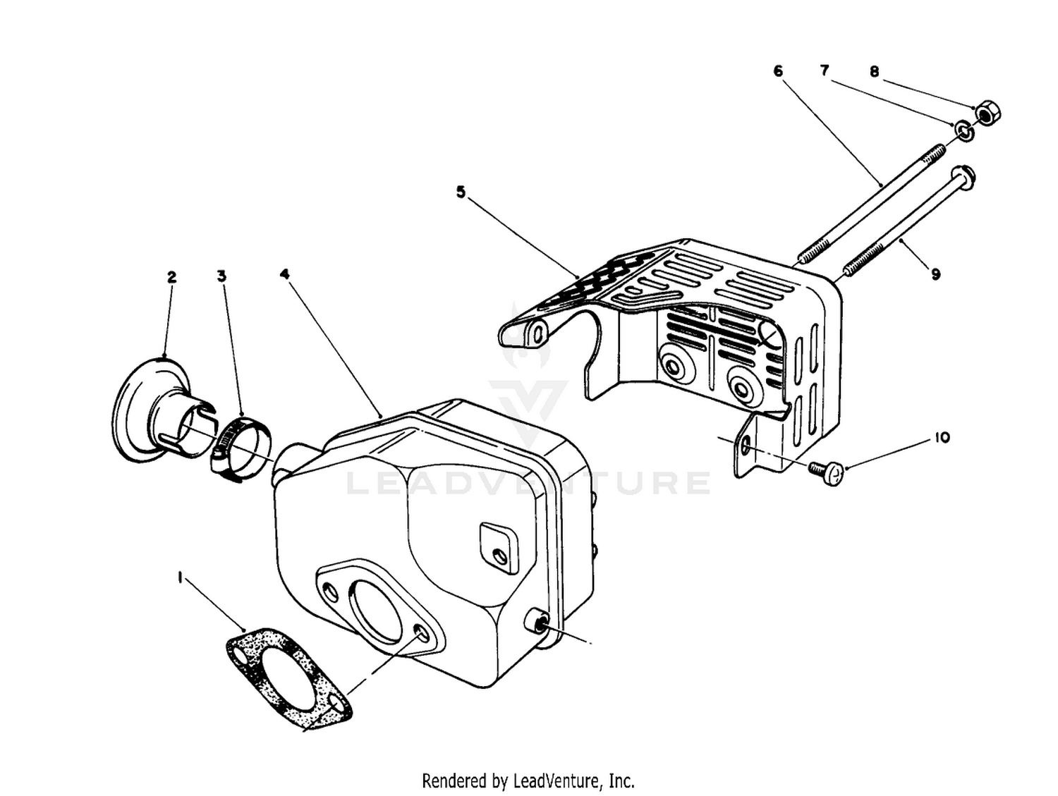 Muffler Assembly (model No. 47pm1-1)