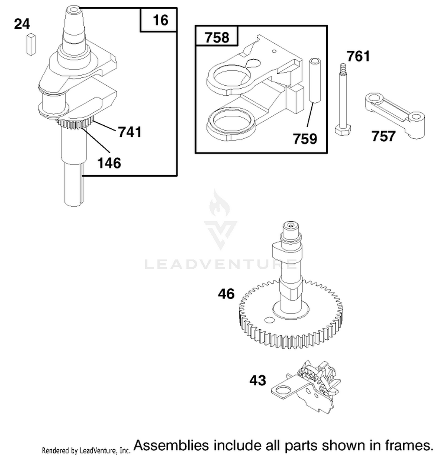 Engine Briggs  Stratton Model 28m707-1122-E1 2
