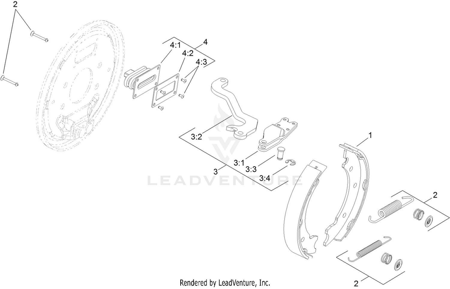 LH Brake Assembly No. 120-6261
