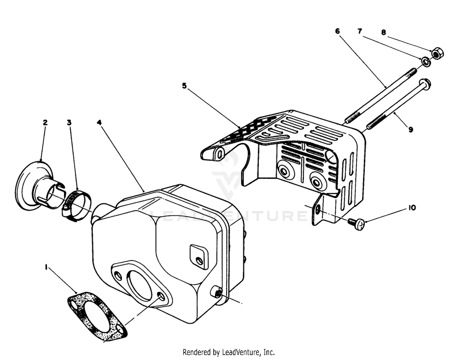 Muffler Assembly (model No.47pg6)