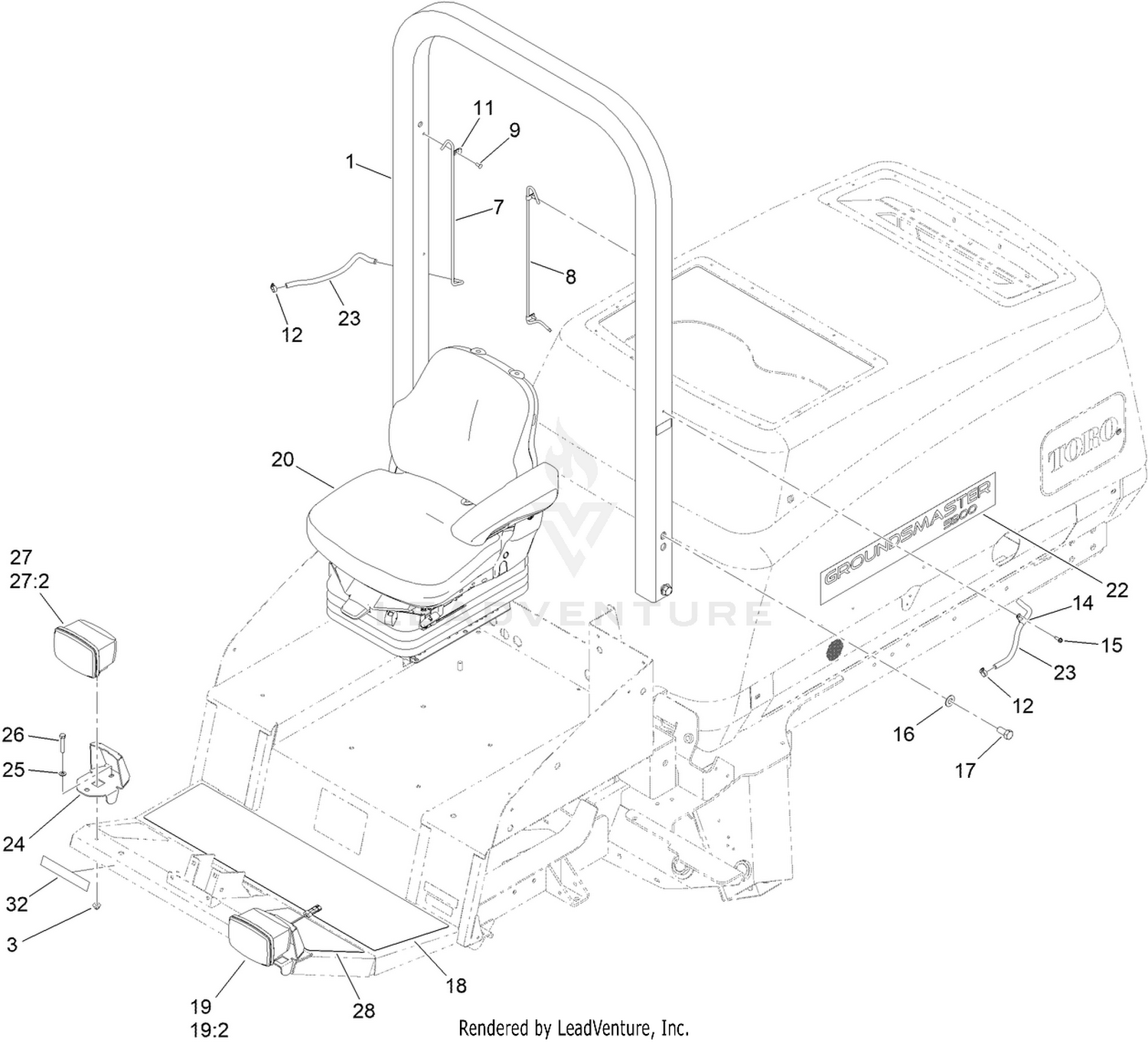 Roll-Over Protection System Assembly