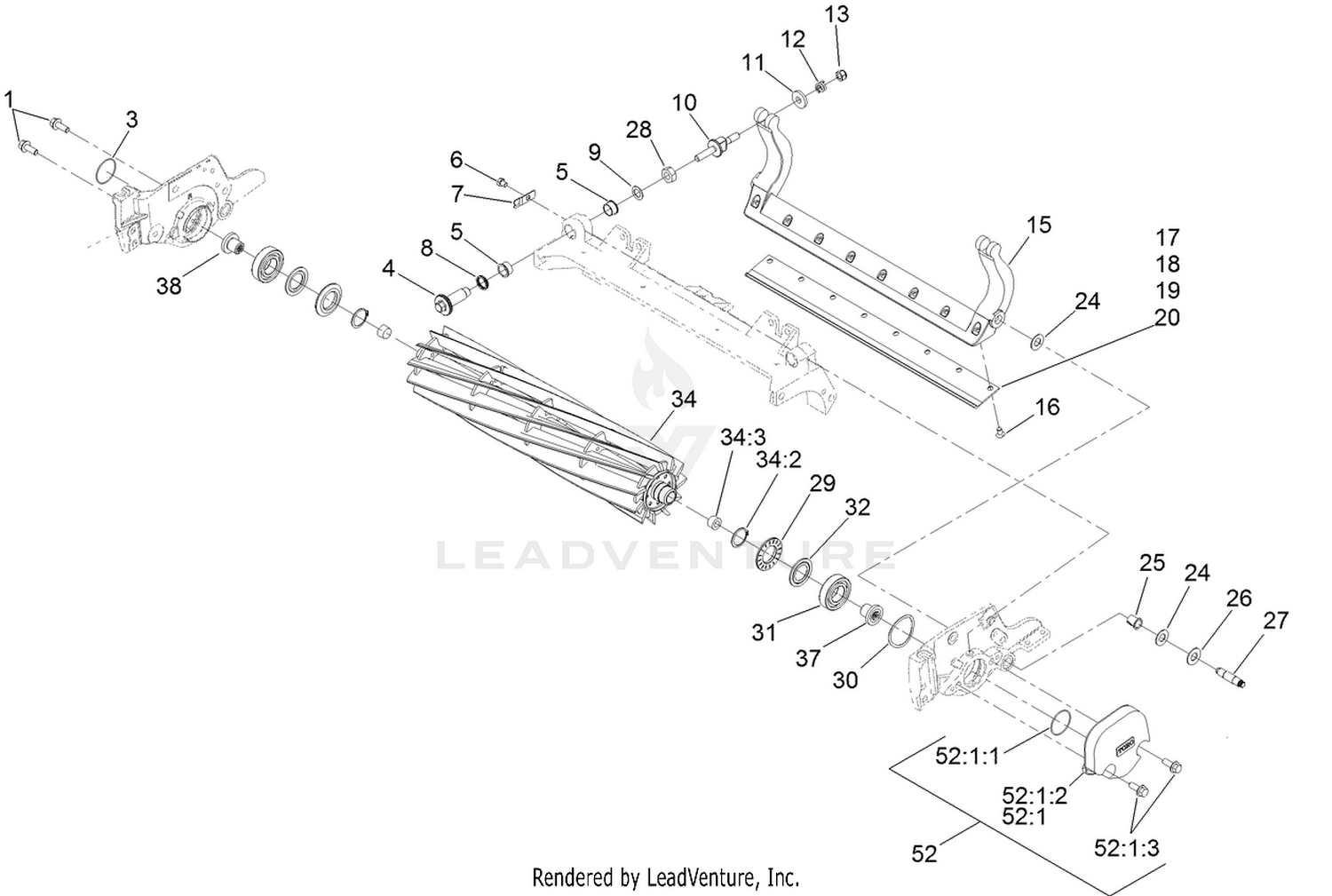 Reel and Bedbar Assembly