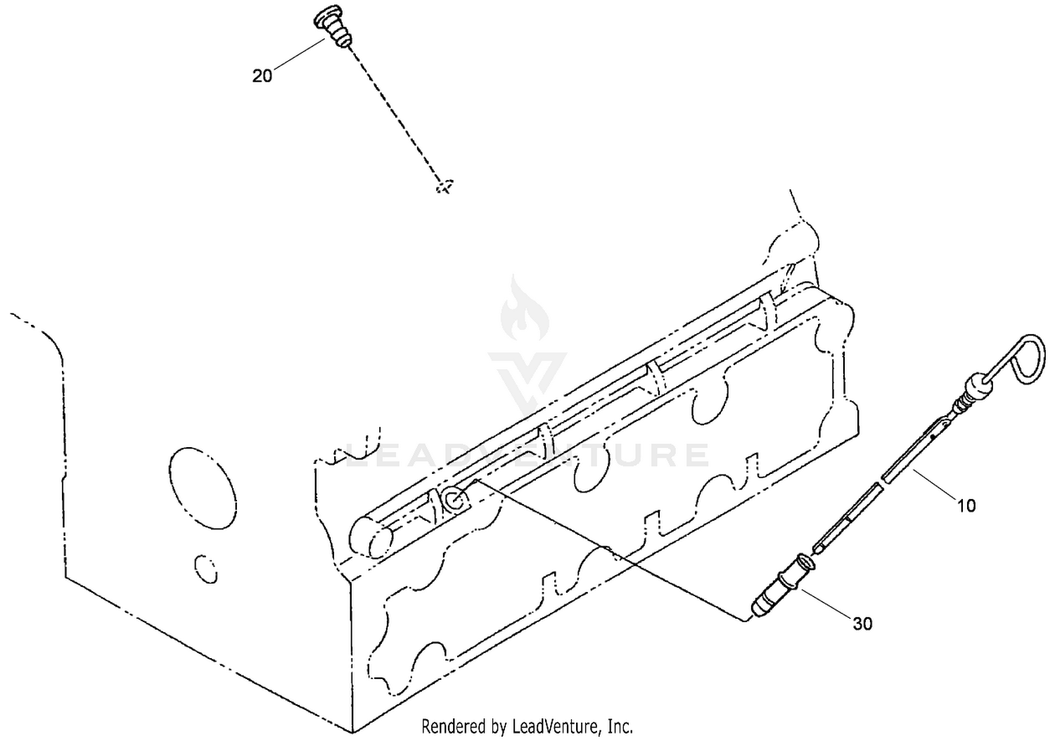 Dipstick and Guide Assembly